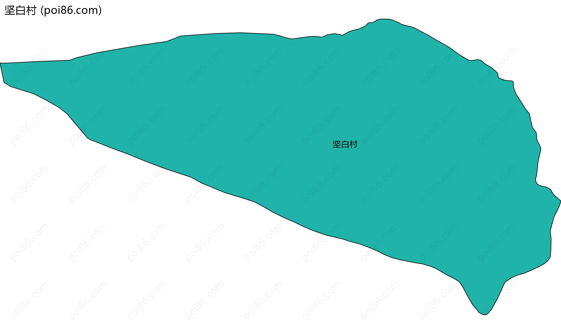 坚白村边界地图
