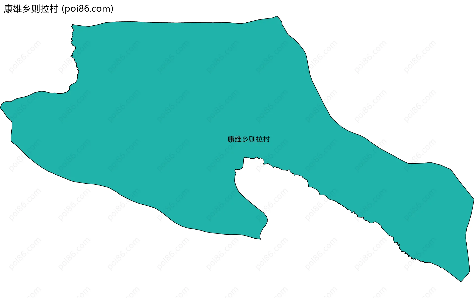 康雄乡则拉村边界地图