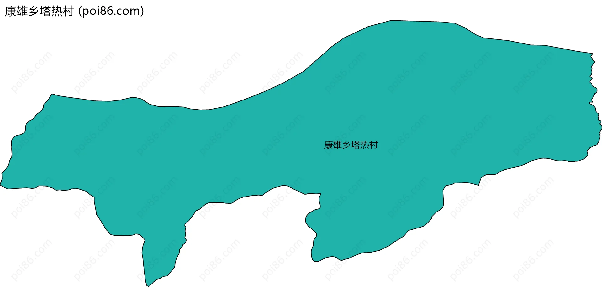 康雄乡塔热村边界地图