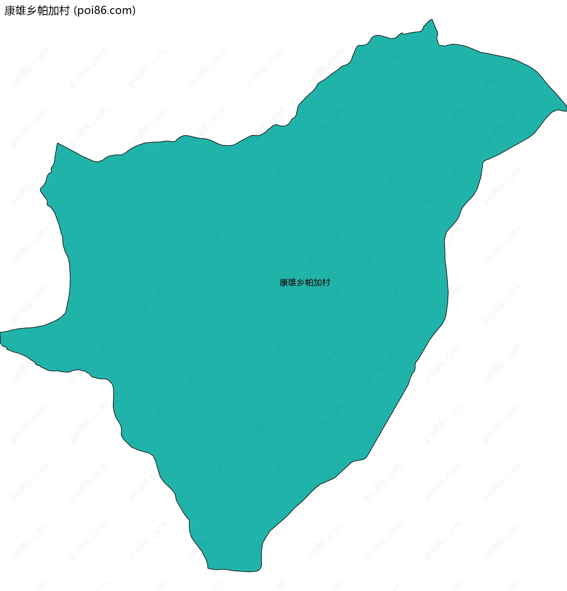 康雄乡帕加村边界地图