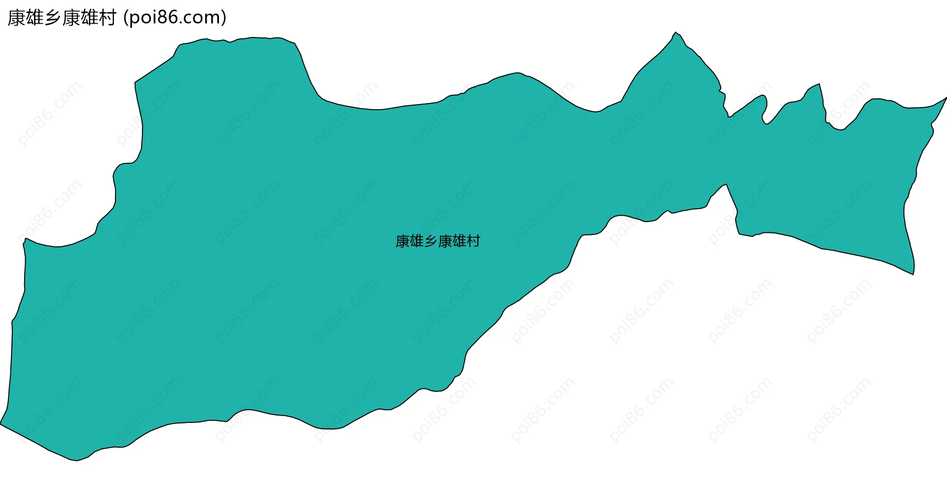 康雄乡康雄村边界地图