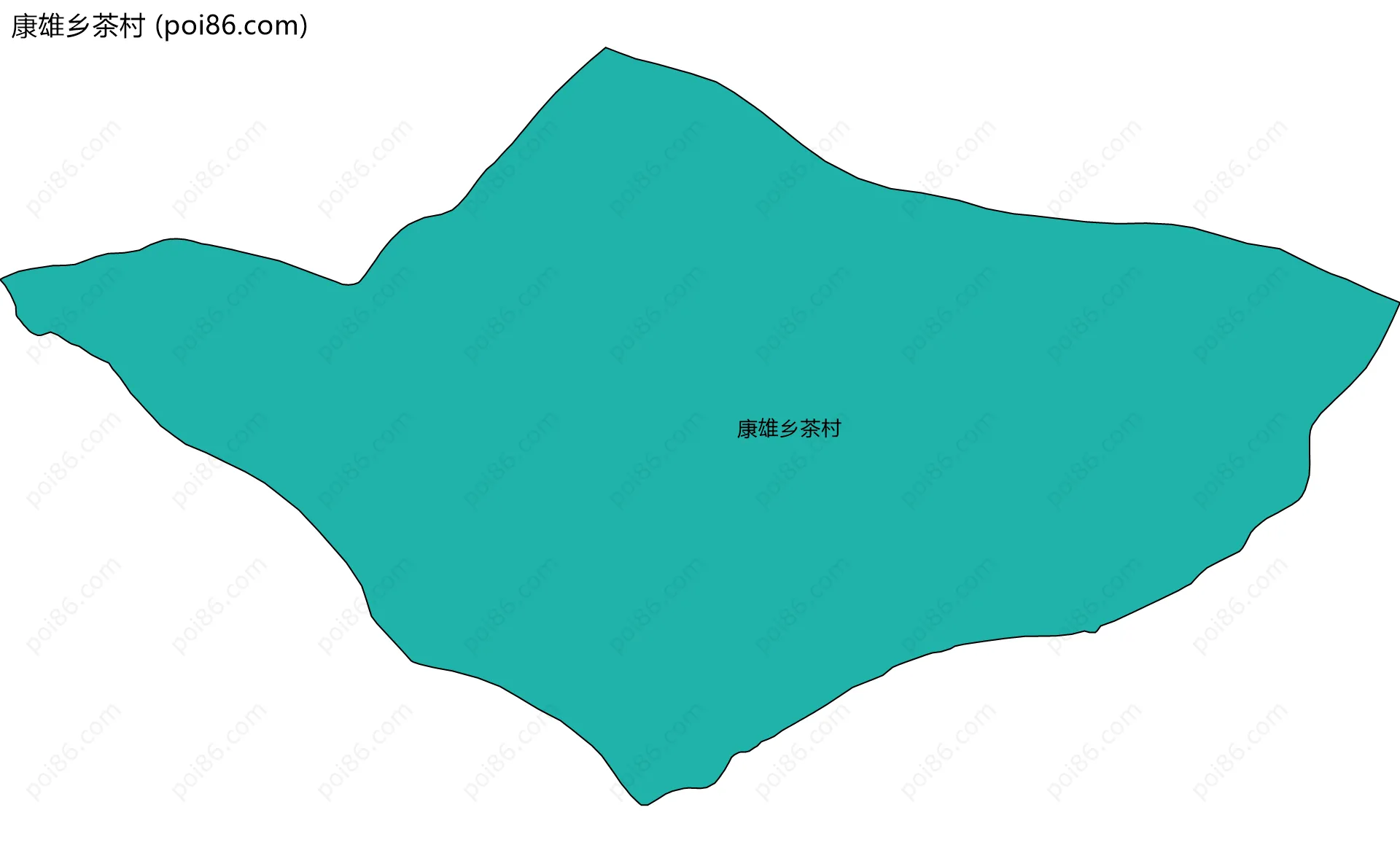 康雄乡茶村边界地图