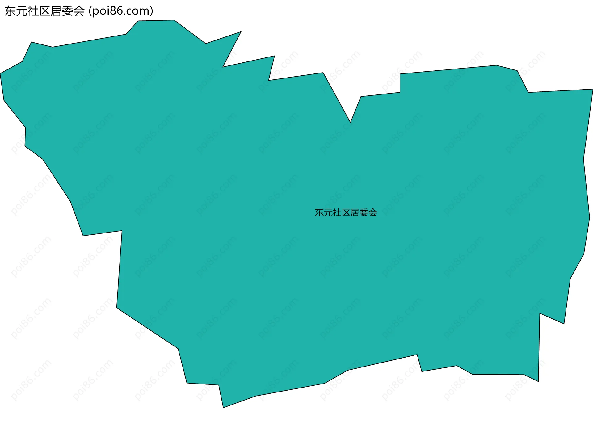 东元社区居委会边界地图