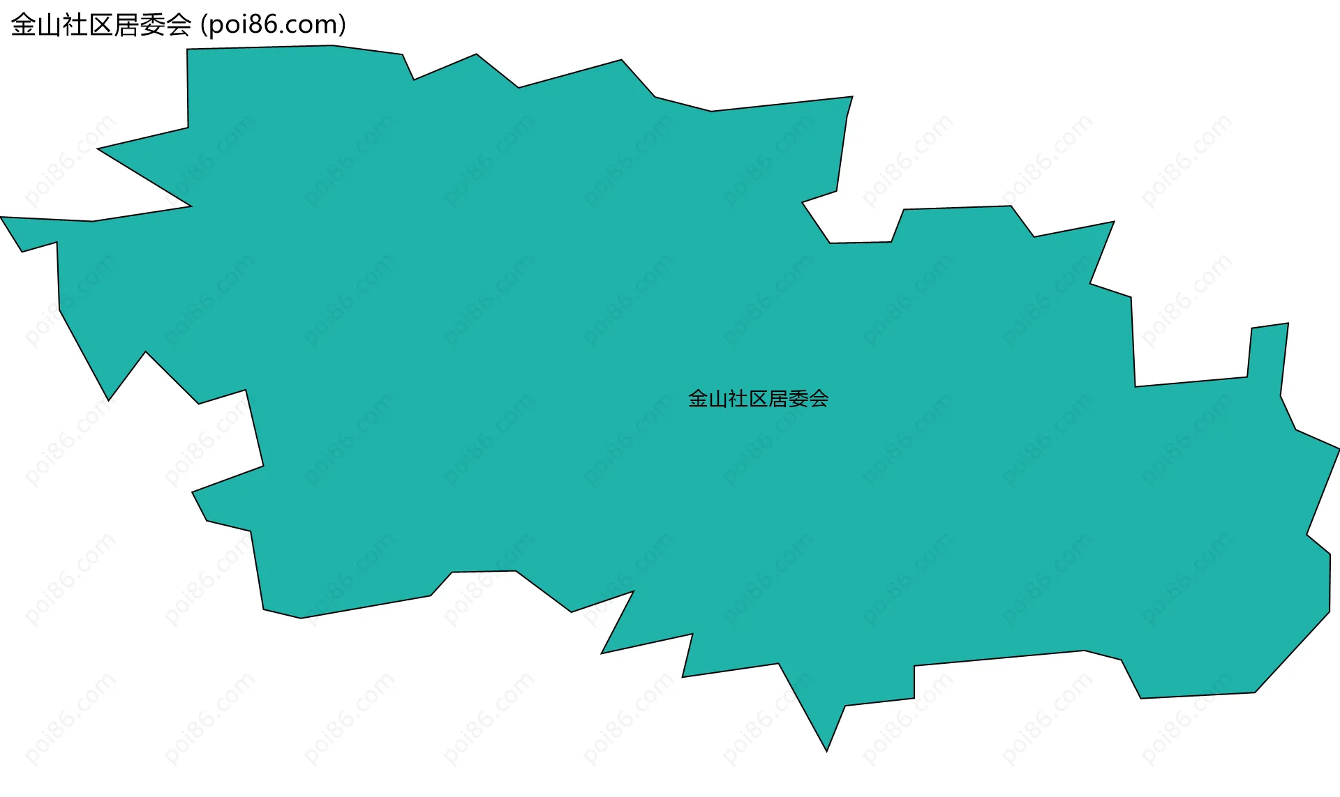 金山社区居委会边界地图