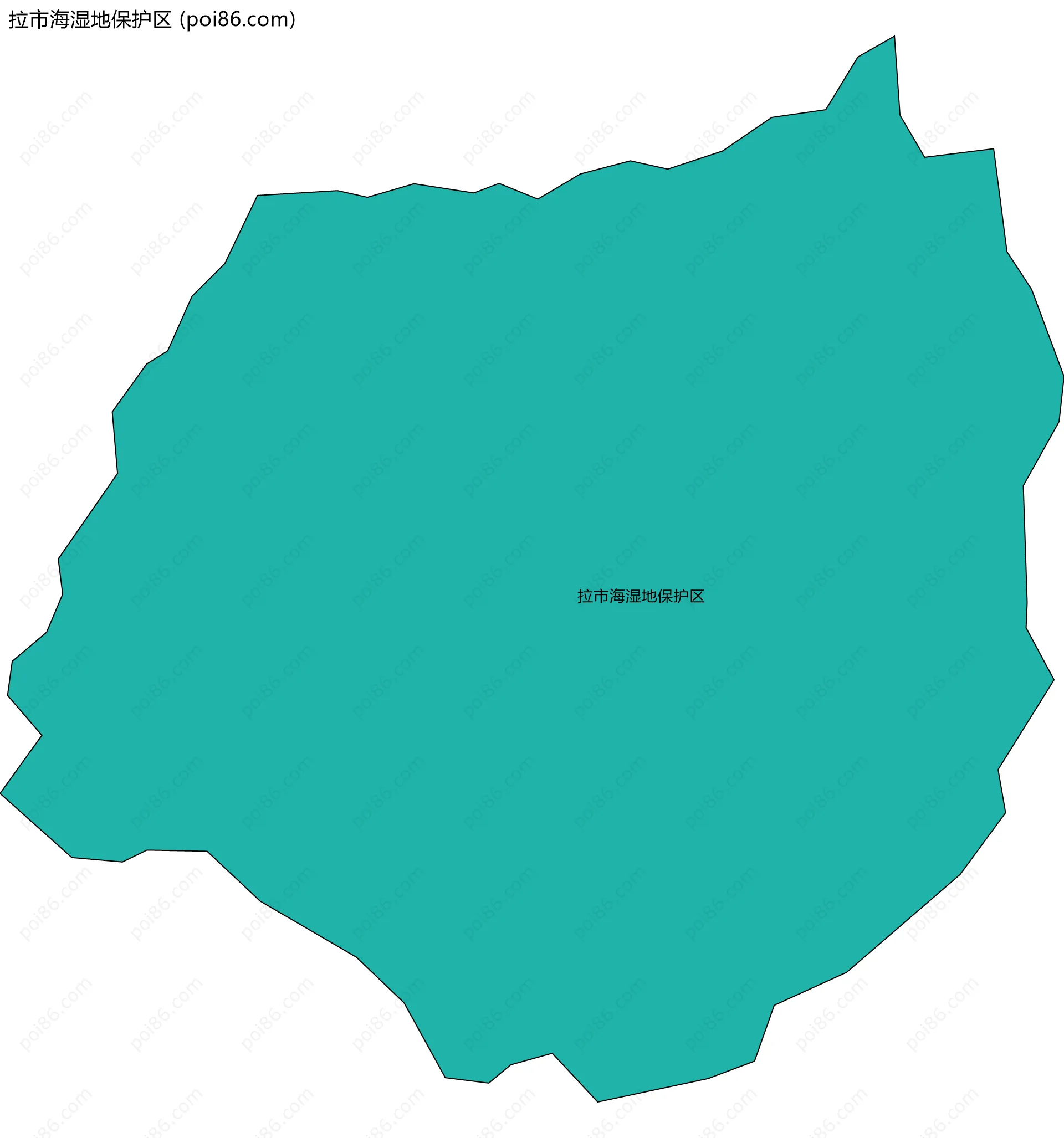 拉市海湿地保护区边界地图