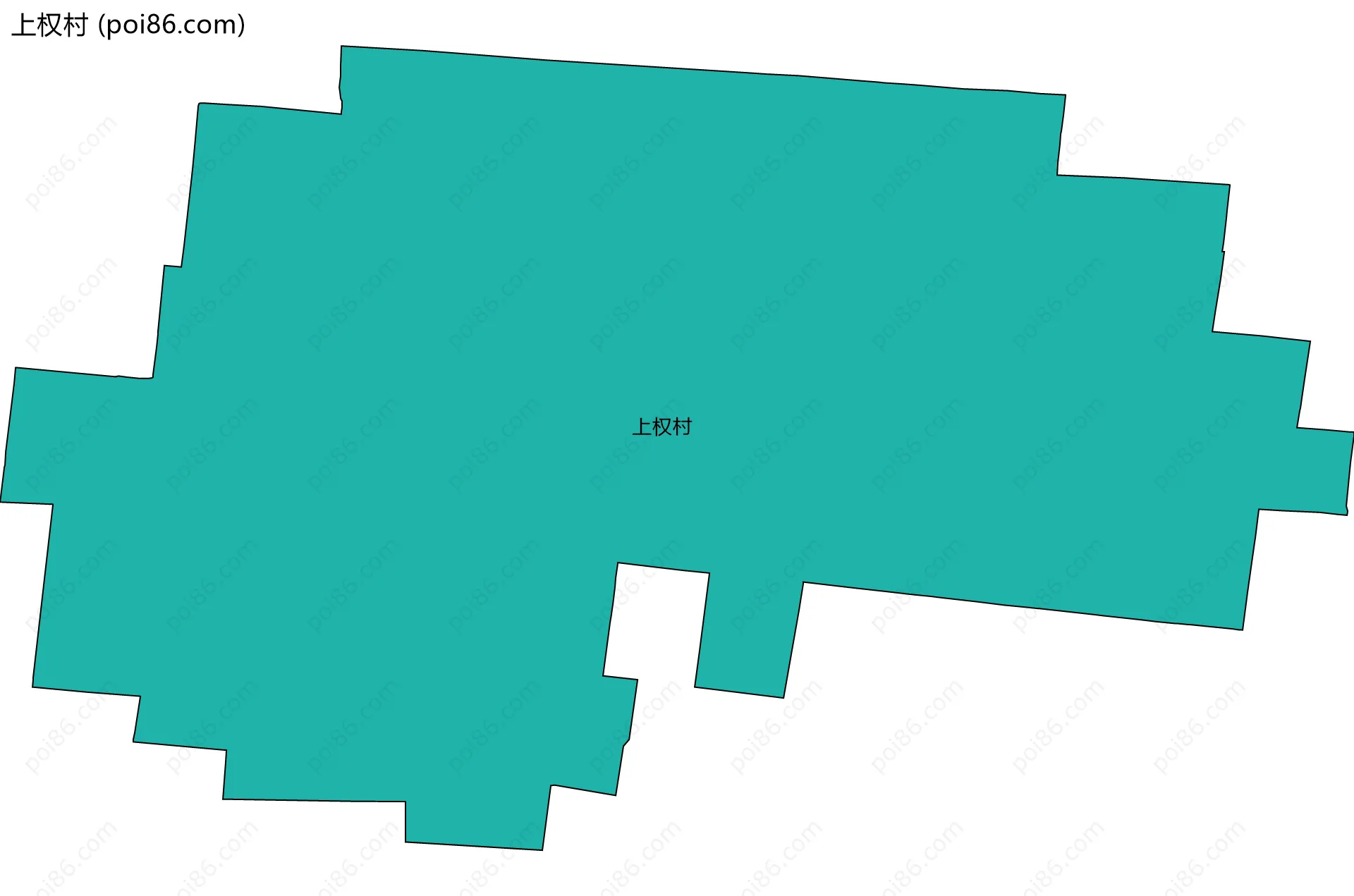 上权村边界地图