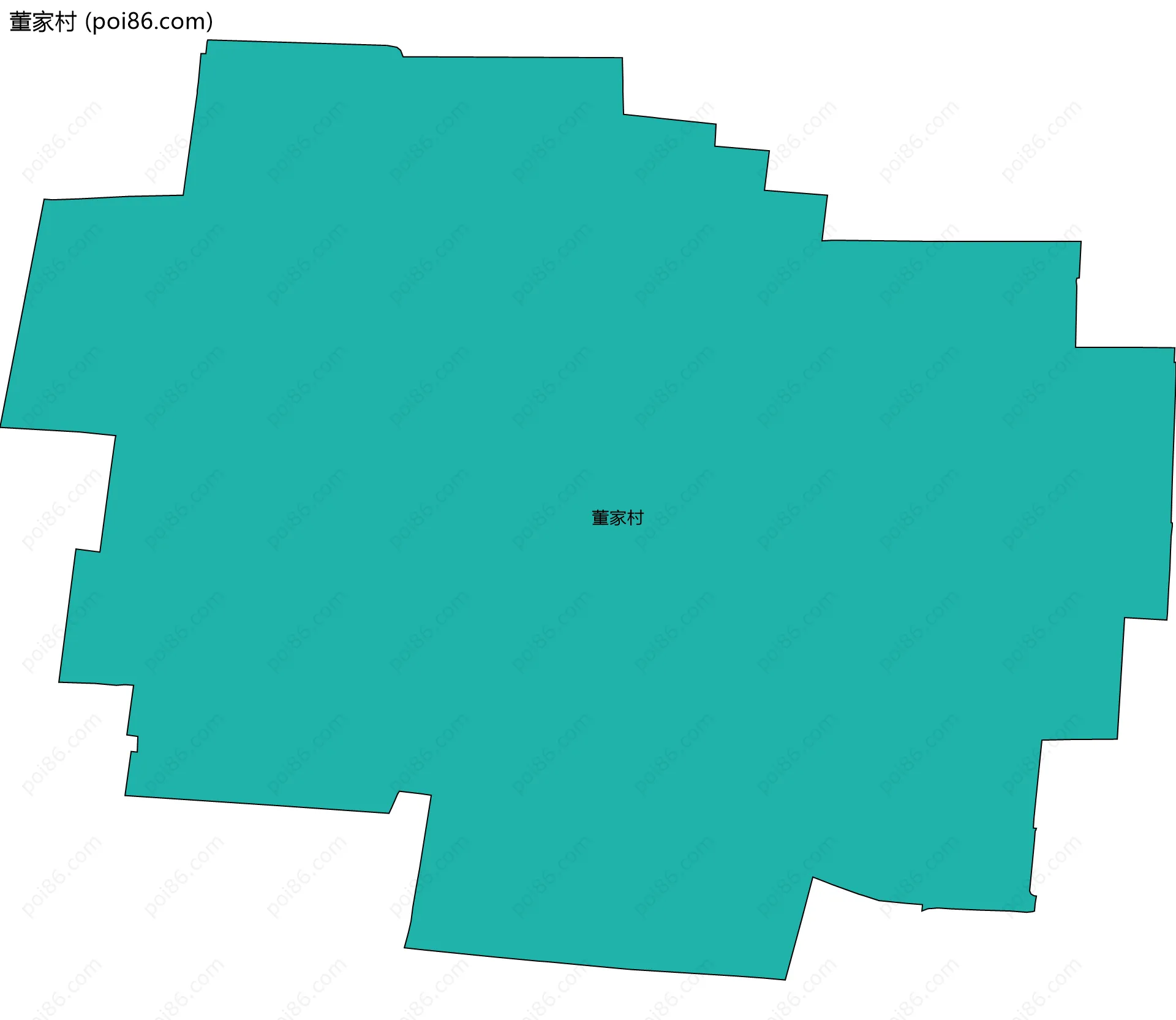 董家村边界地图