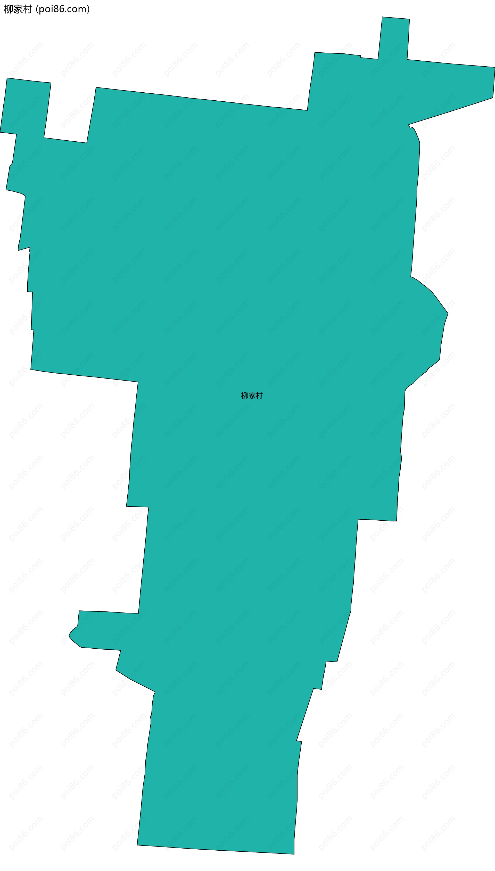 柳家村边界地图