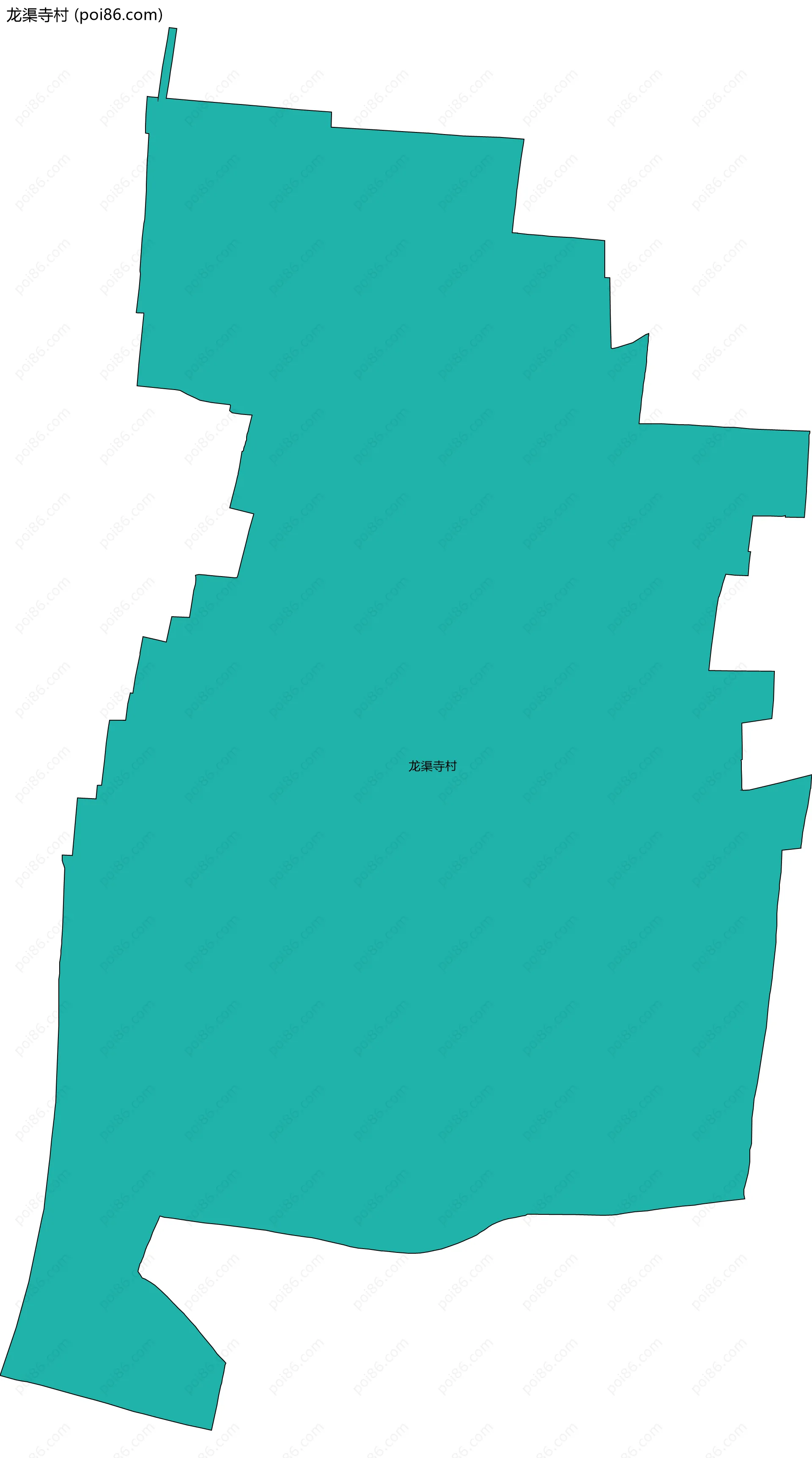 龙渠寺村边界地图