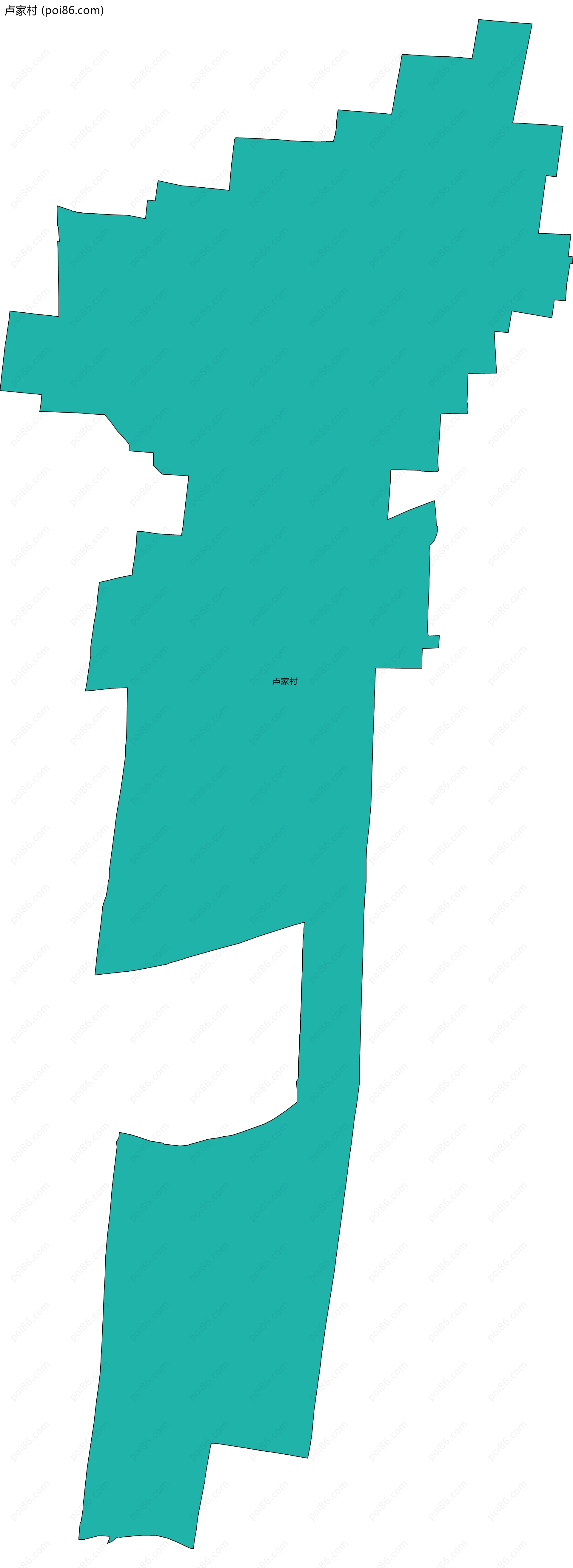 卢家村边界地图