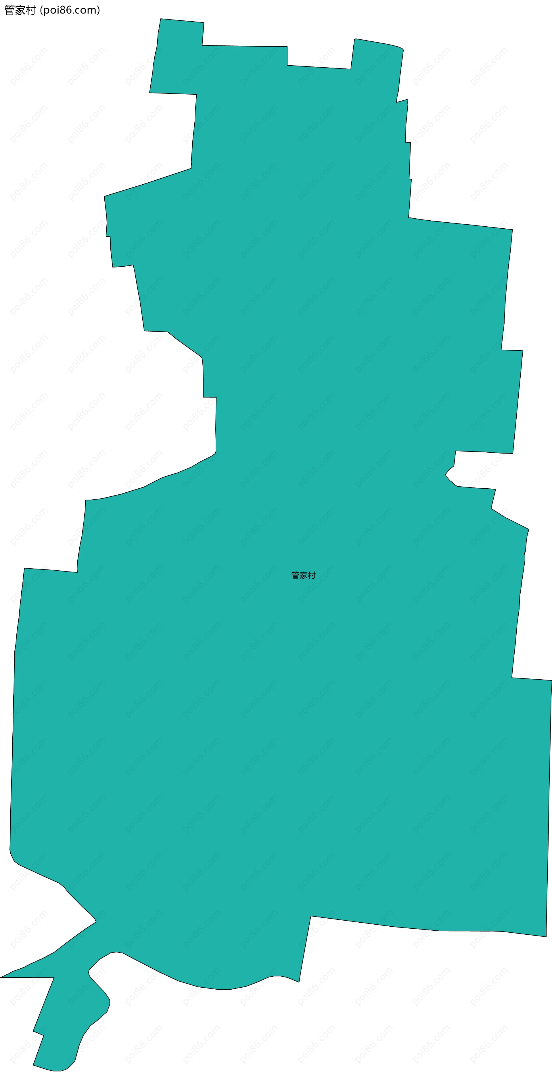 管家村边界地图