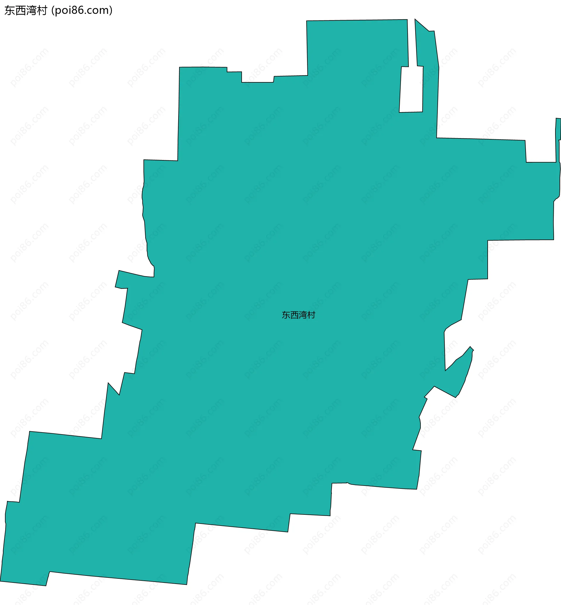 东西湾村边界地图