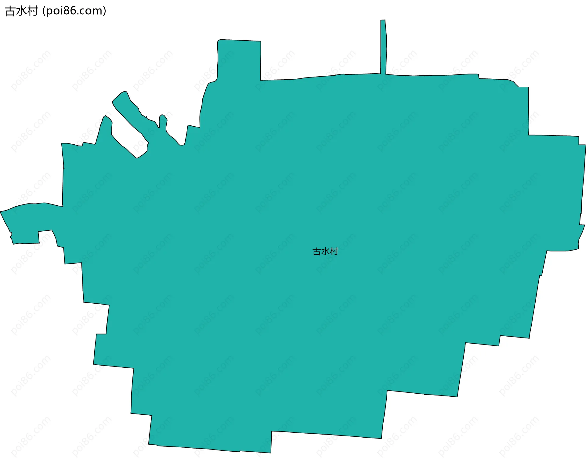 古水村边界地图