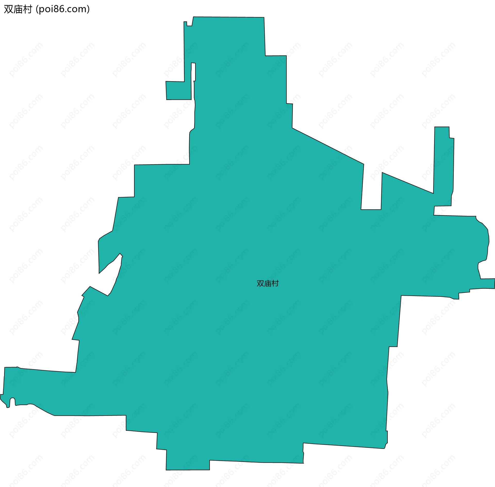 双庙村边界地图