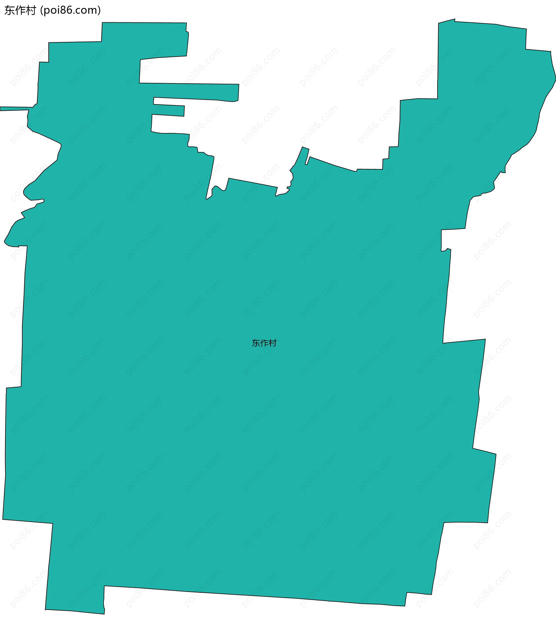 东作村边界地图