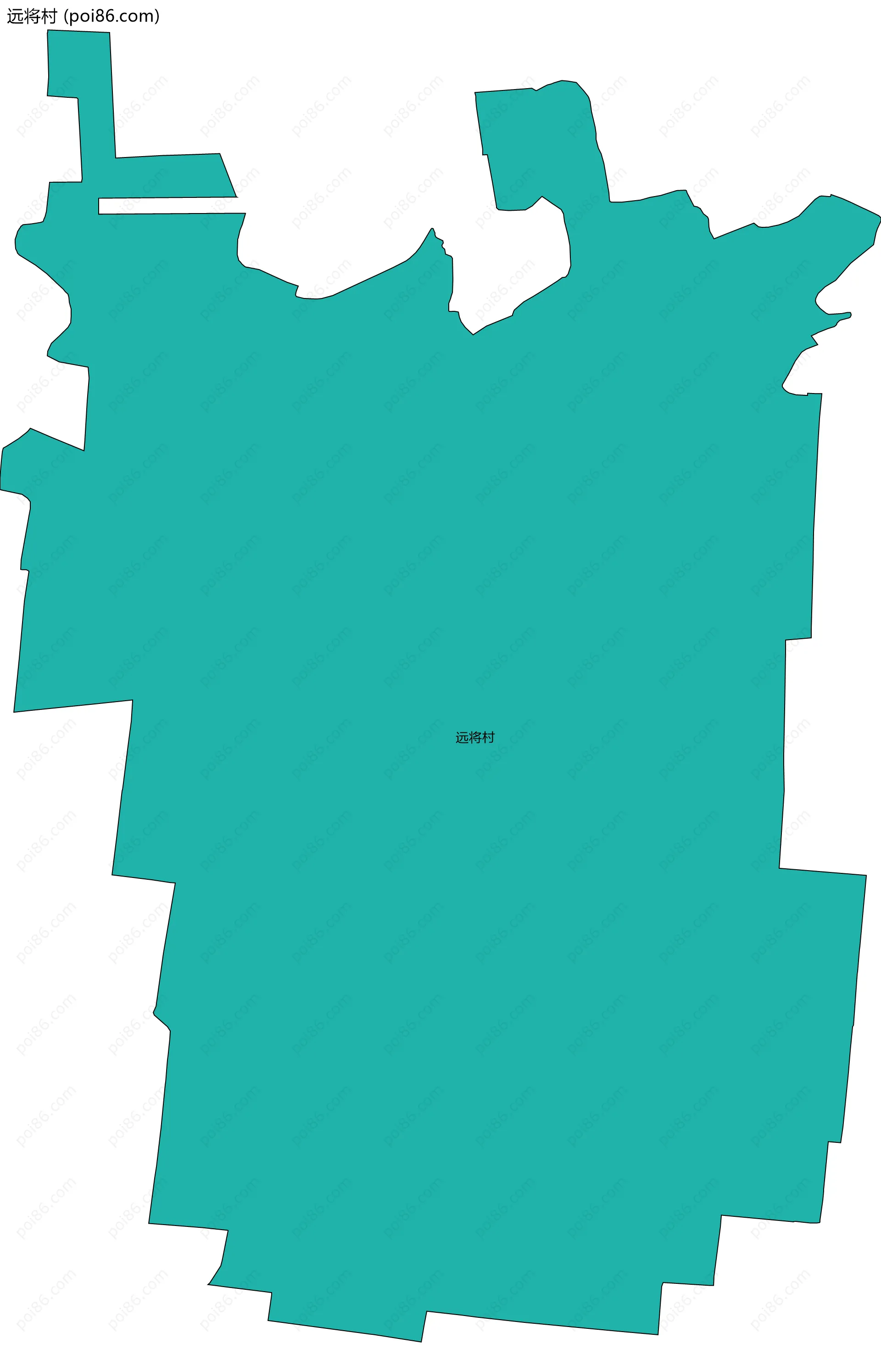远将村边界地图