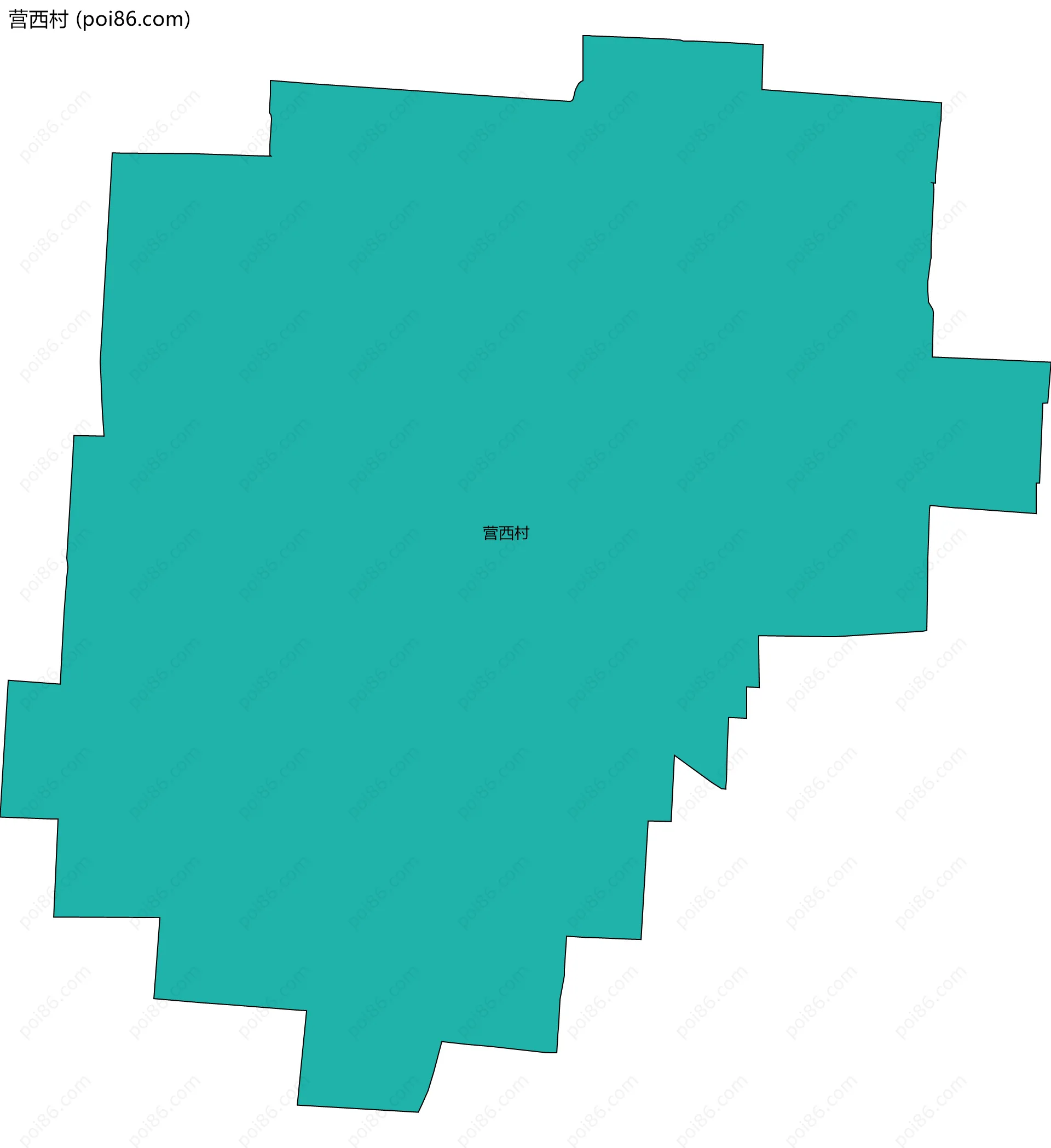 营西村边界地图