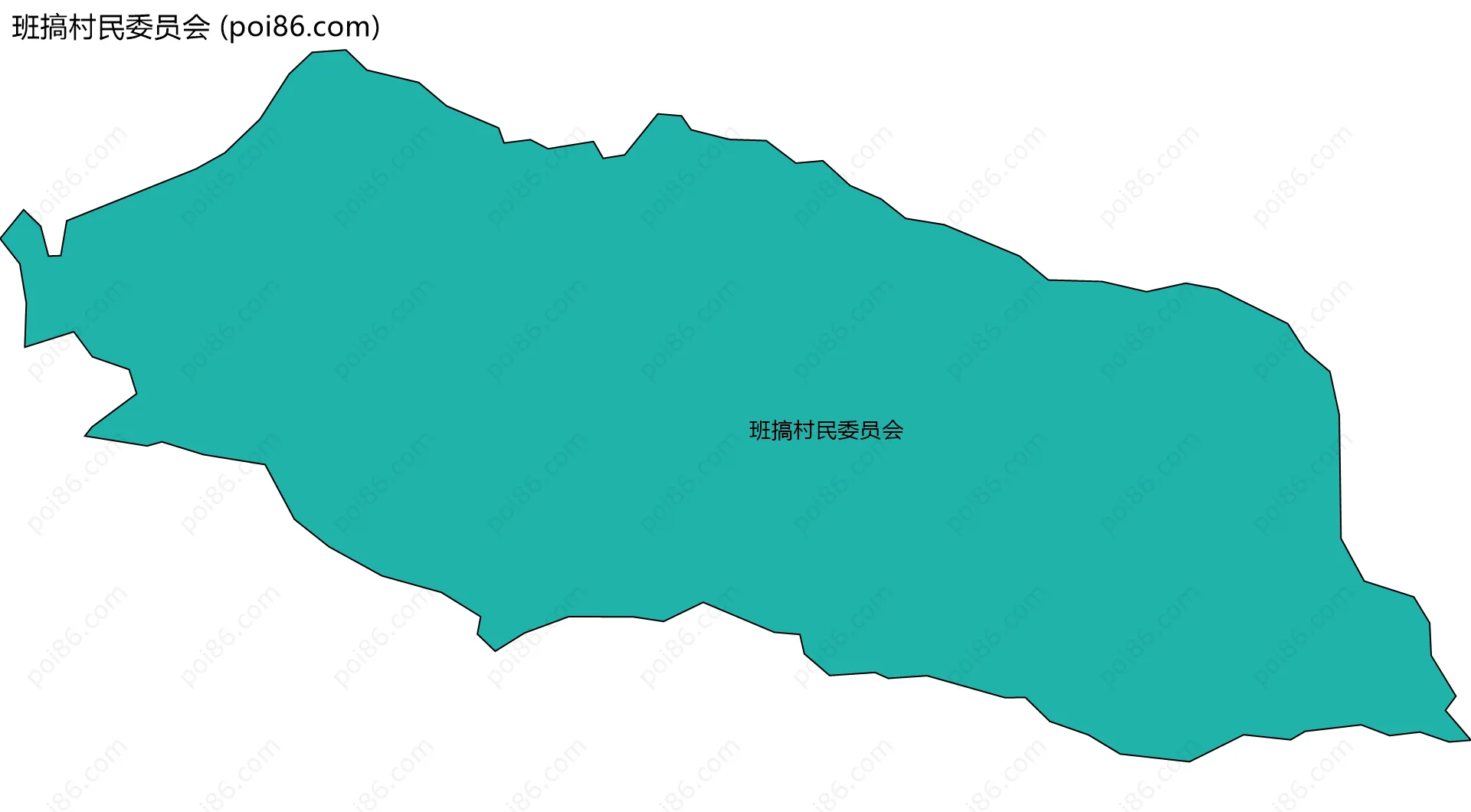 班搞村民委员会边界地图