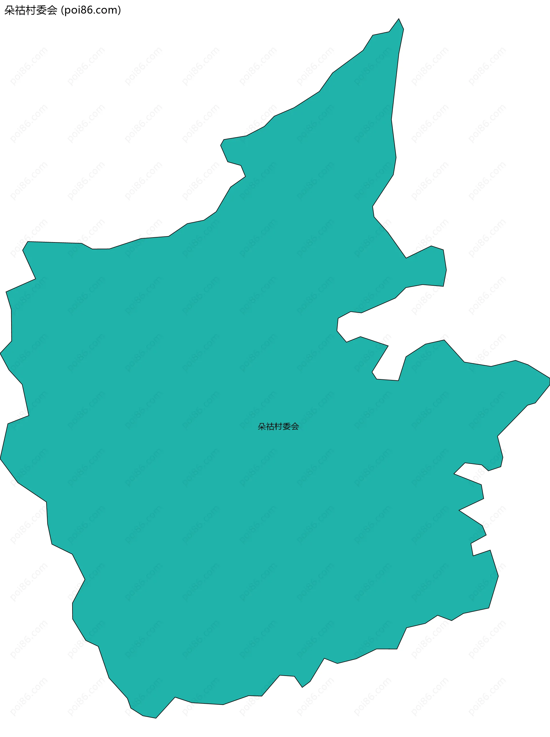 朵祜村委会边界地图