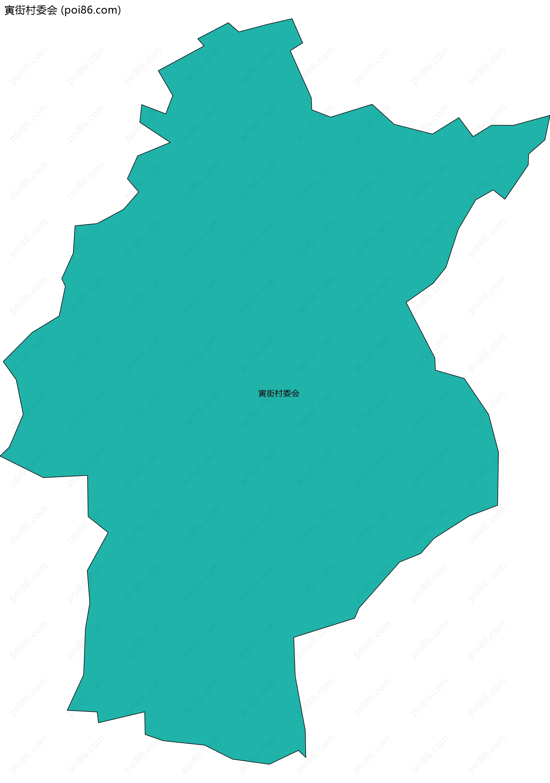 寅街村委会边界地图