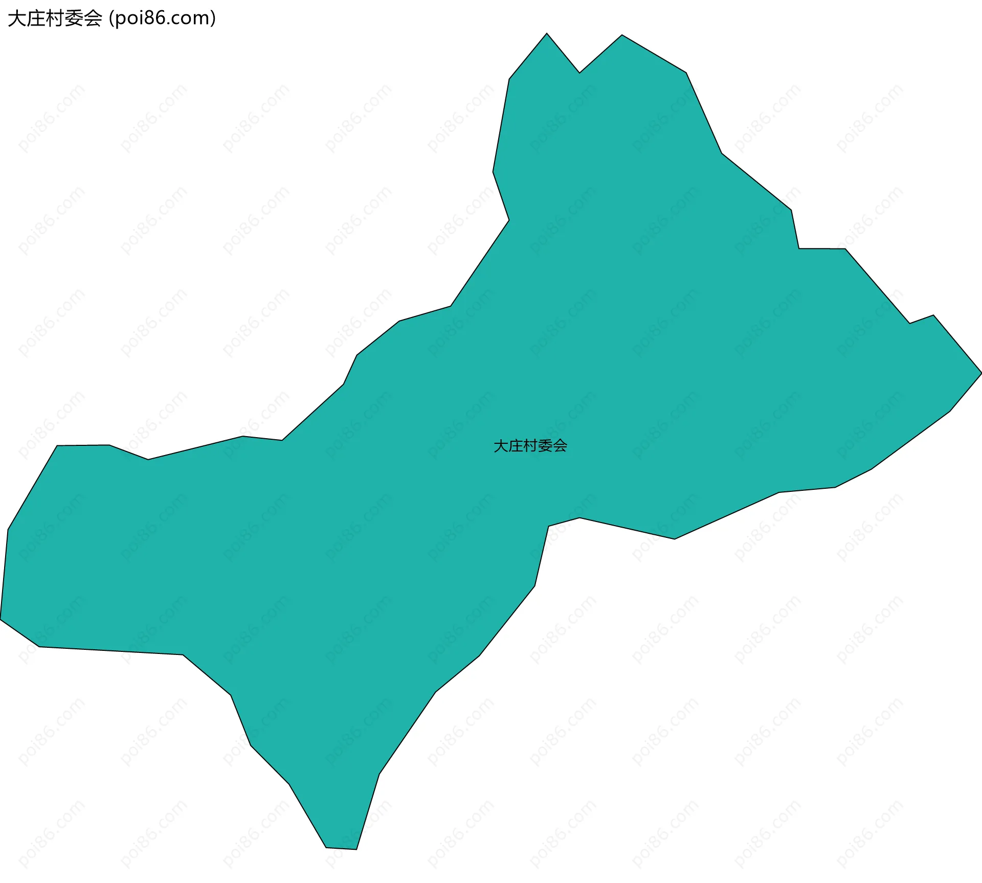 大庄村委会边界地图