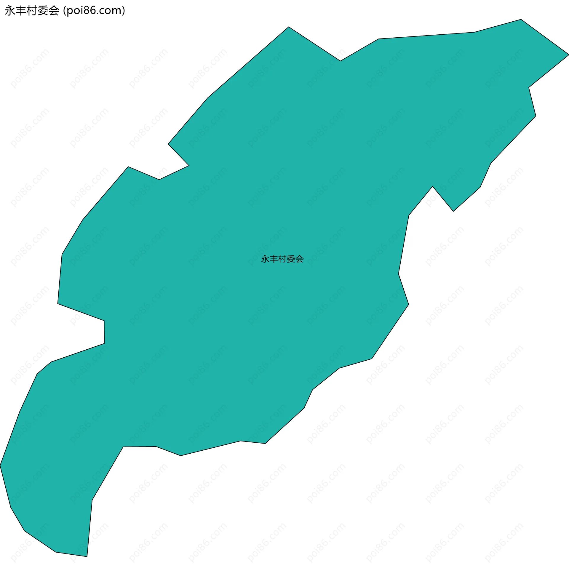 永丰村委会边界地图