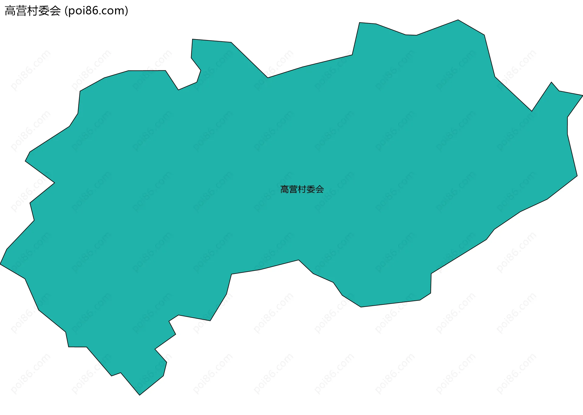 高营村委会边界地图