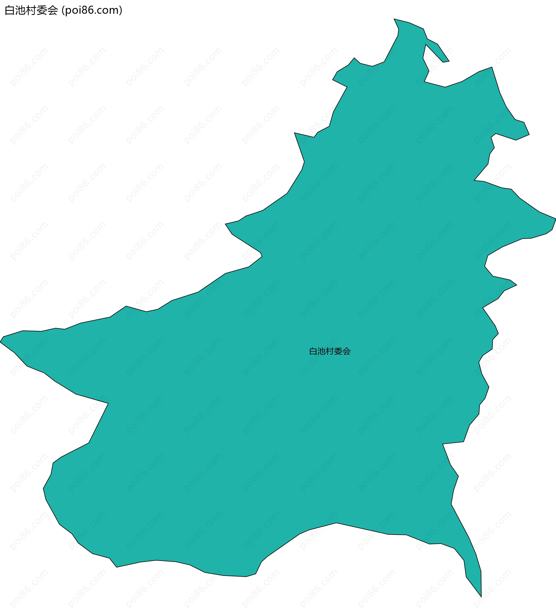 白池村委会边界地图