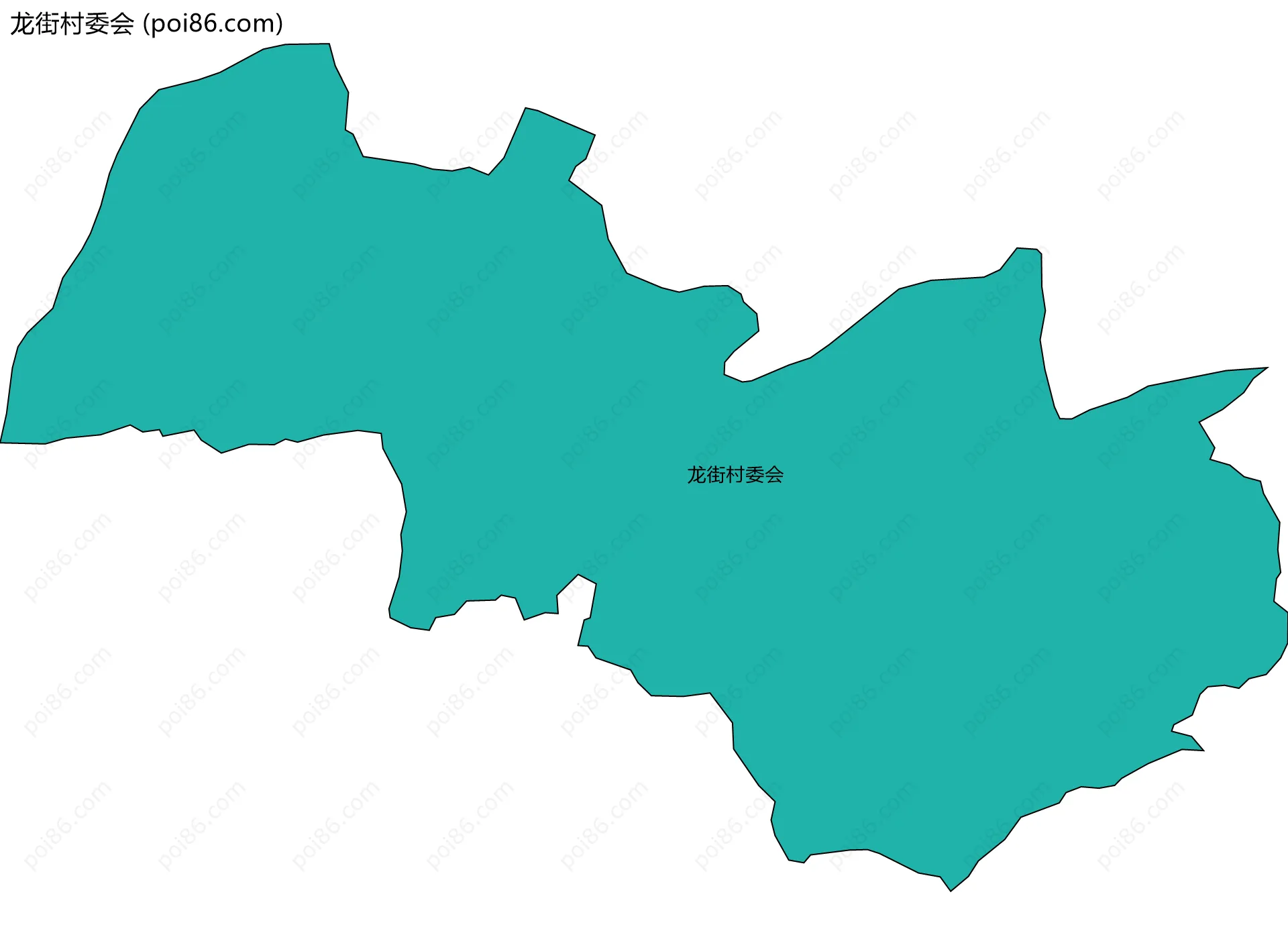 龙街村委会边界地图