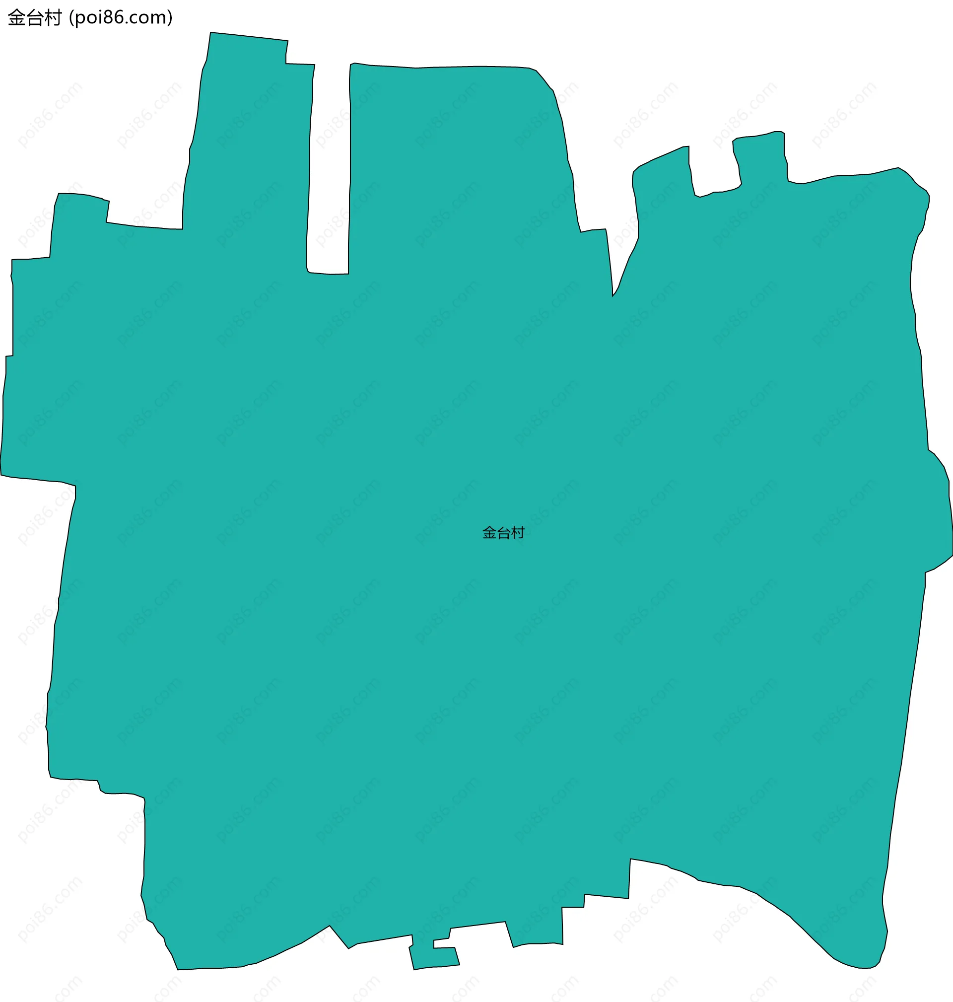 金台村边界地图