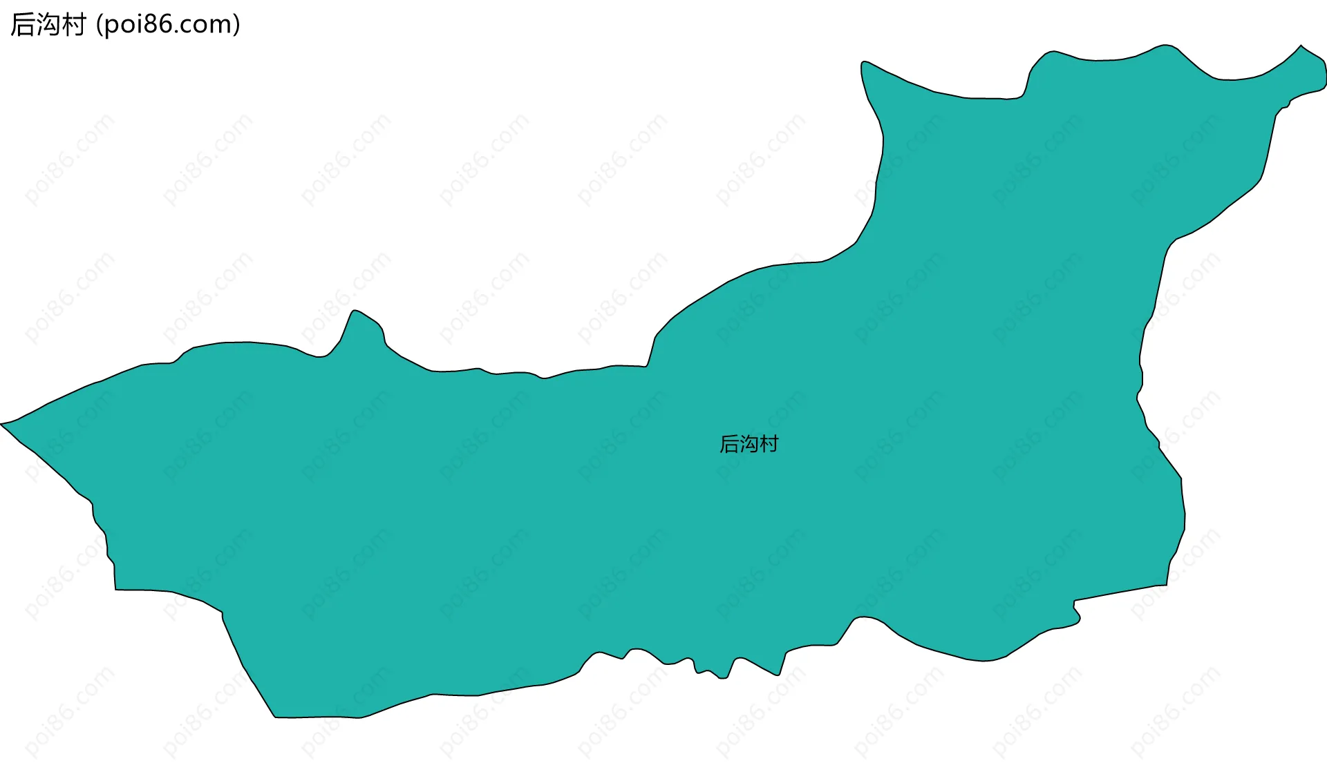 后沟村边界地图