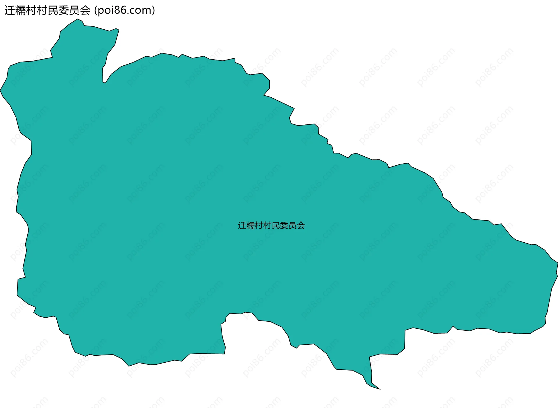 迁糯村村民委员会边界地图