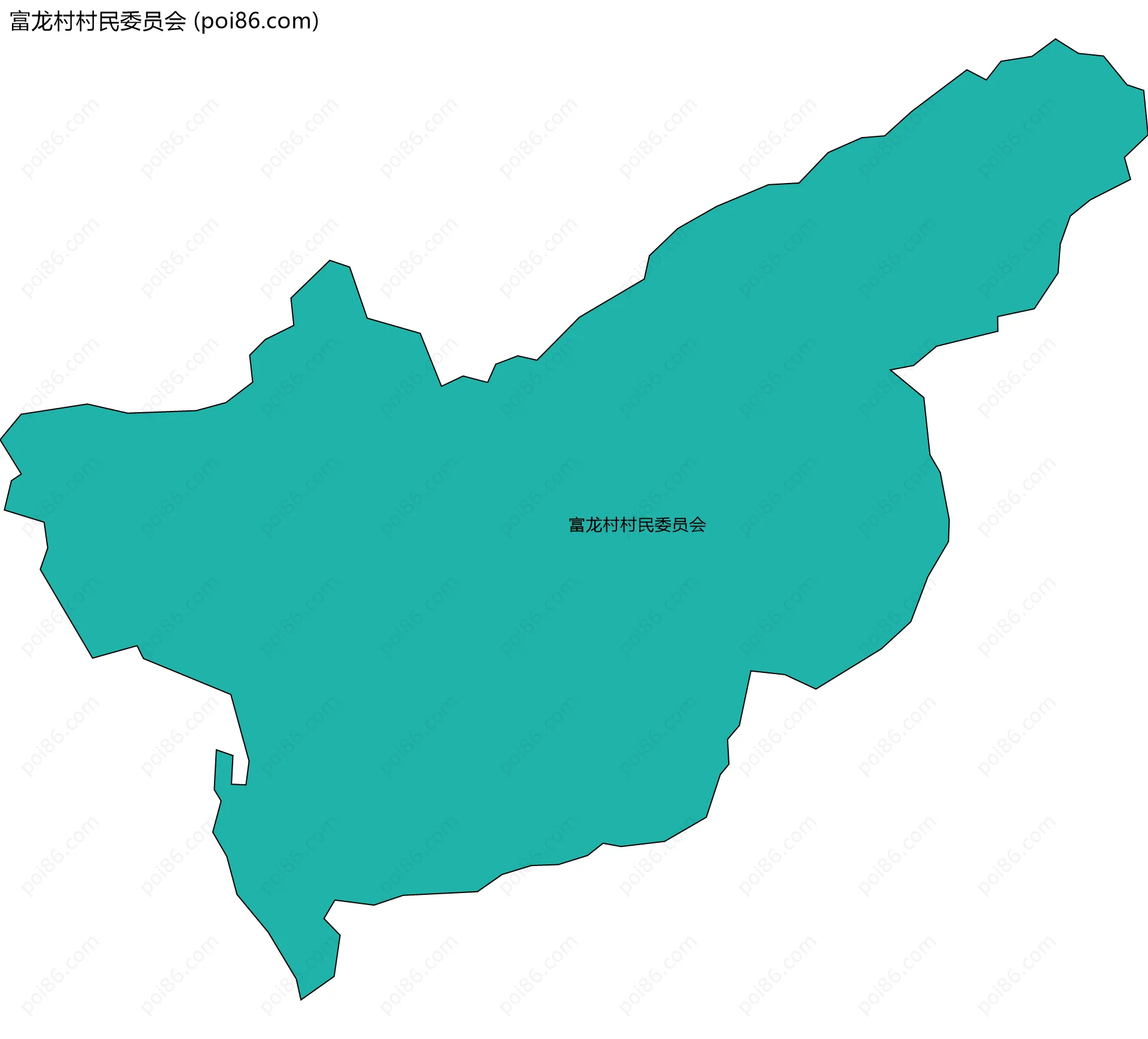 富龙村村民委员会边界地图