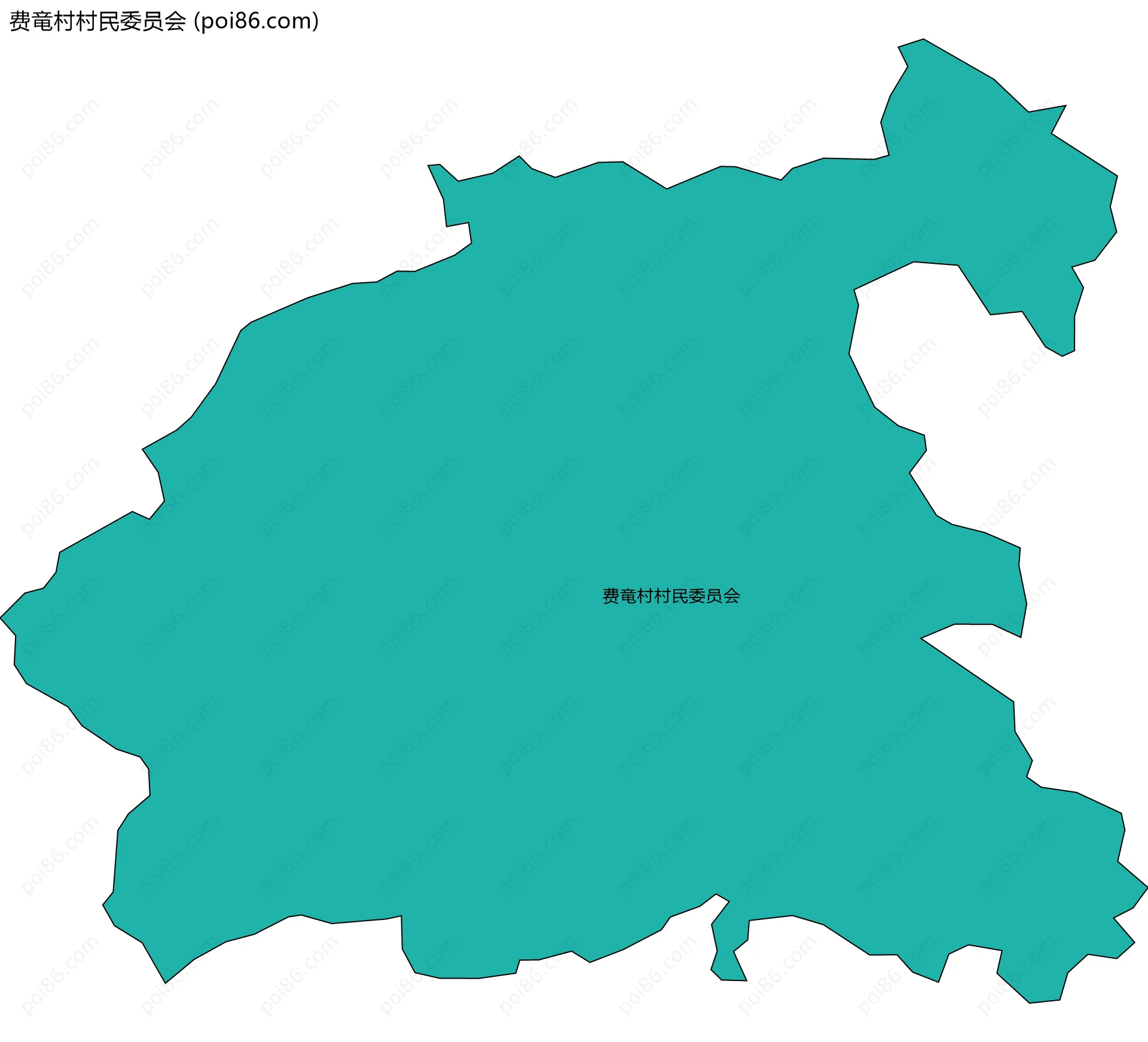 费竜村村民委员会边界地图