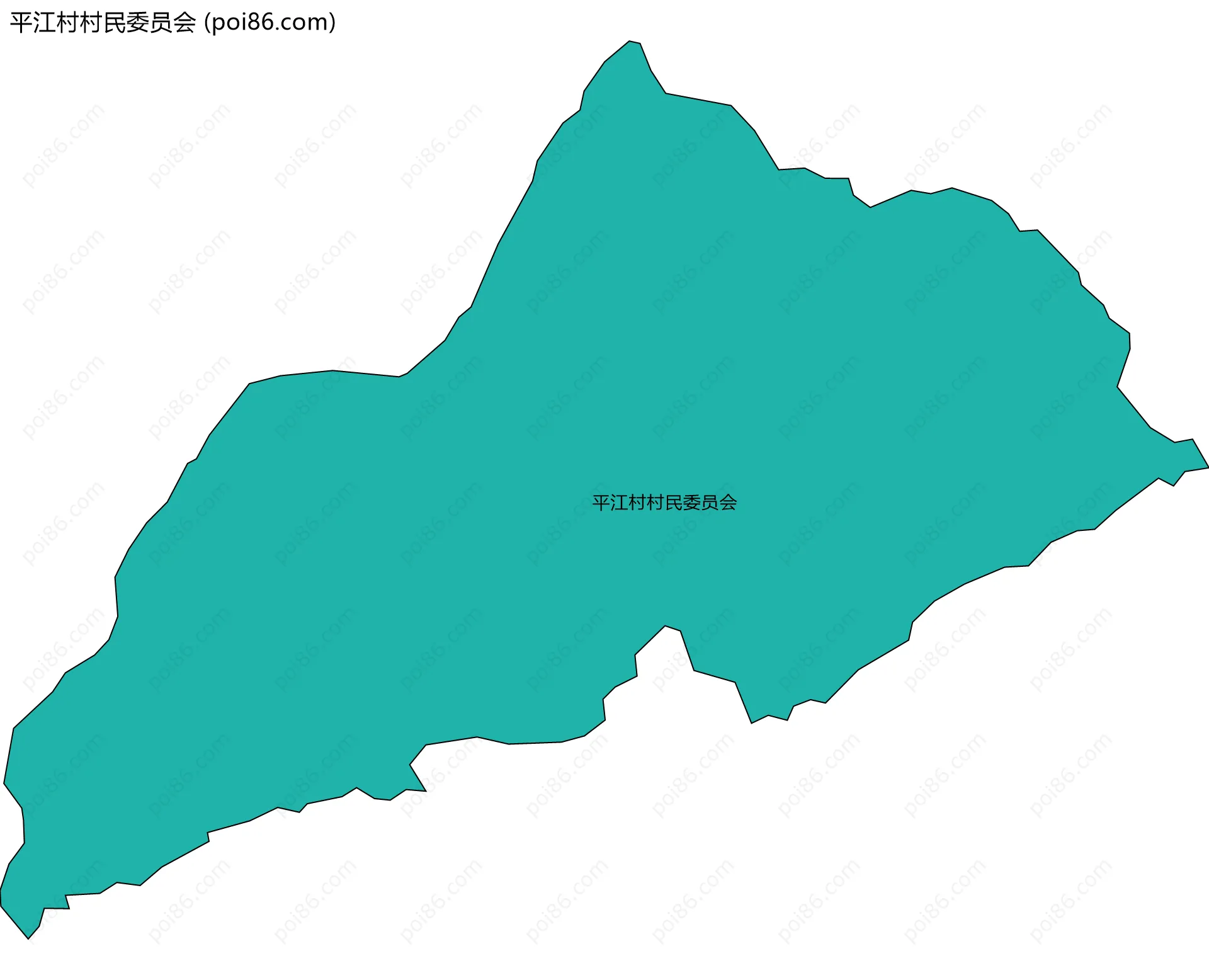 平江村村民委员会边界地图