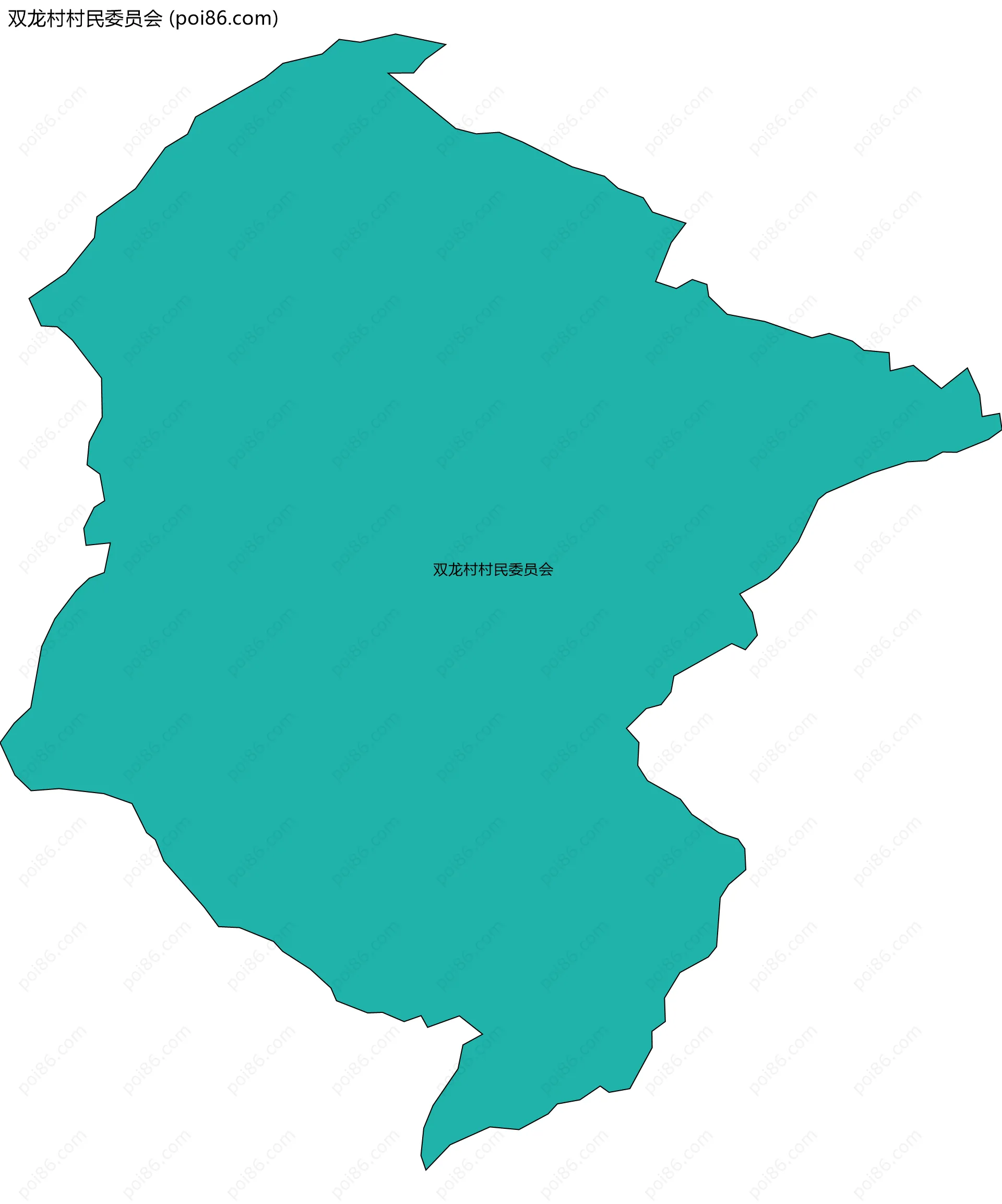 双龙村村民委员会边界地图