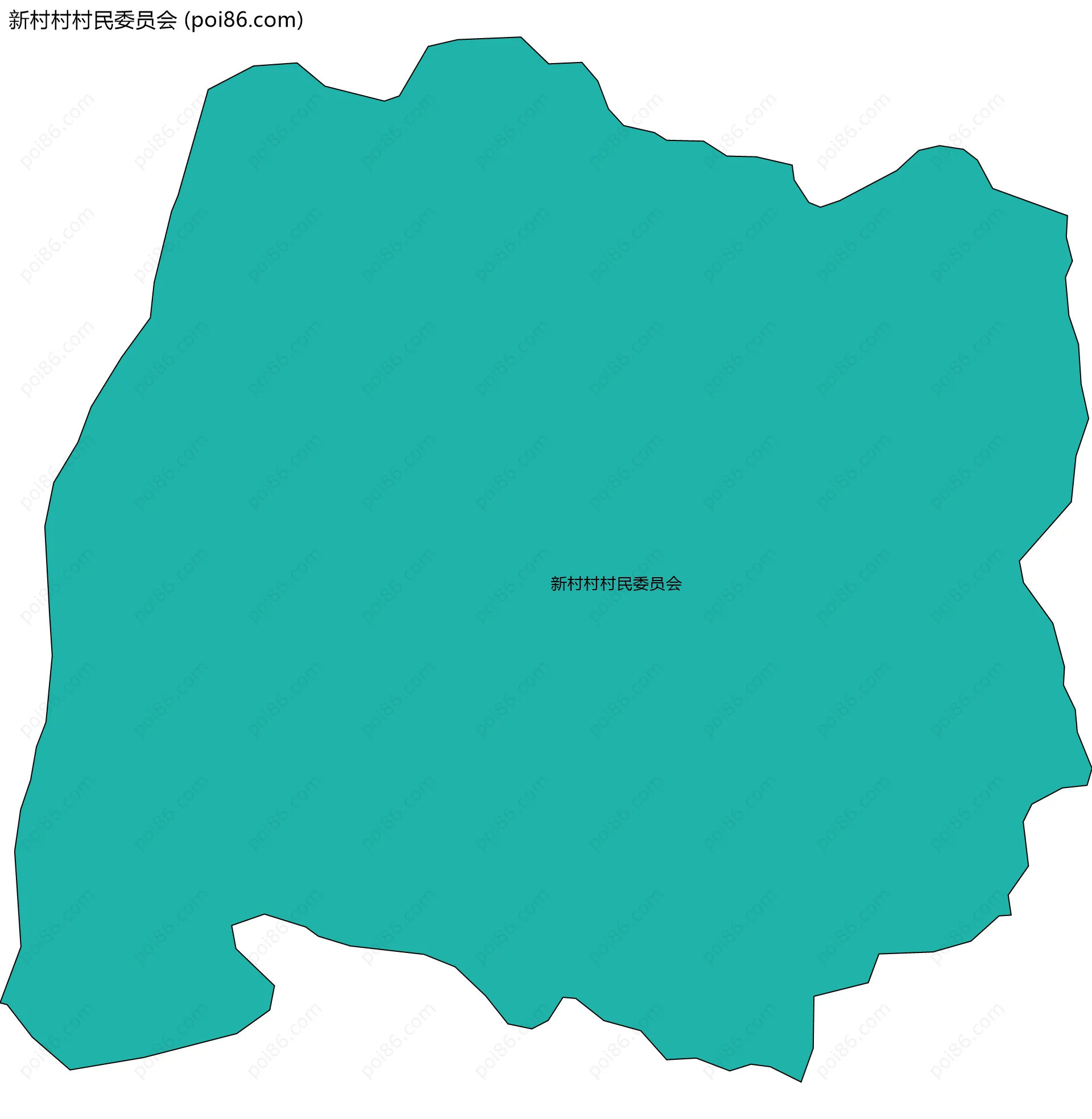 新村村村民委员会边界地图