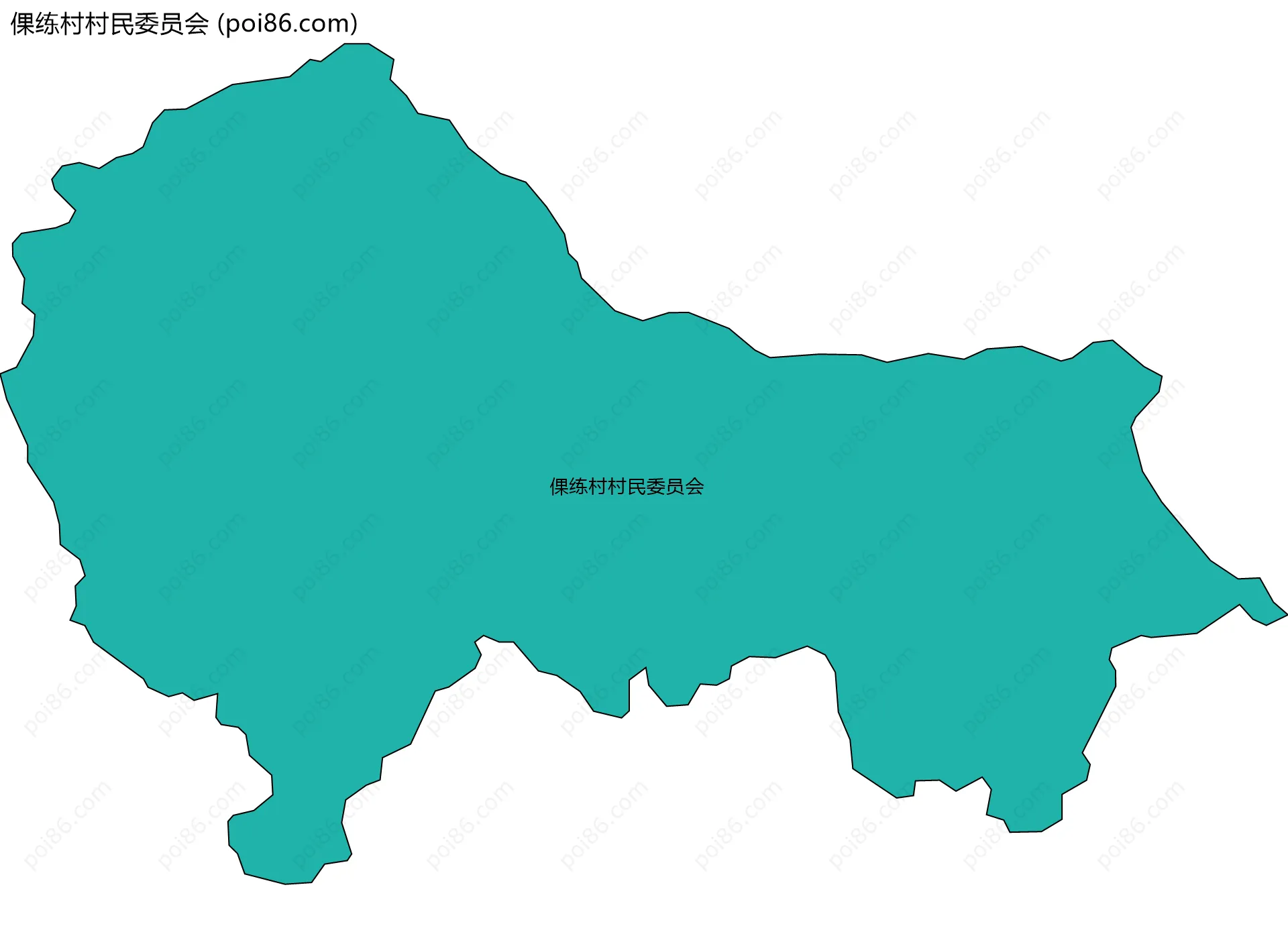 倮练村村民委员会边界地图