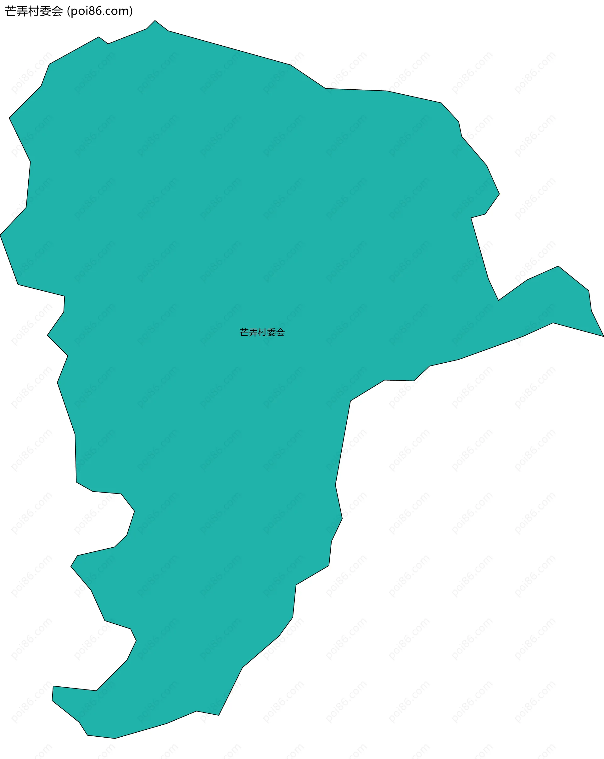 芒弄村委会边界地图