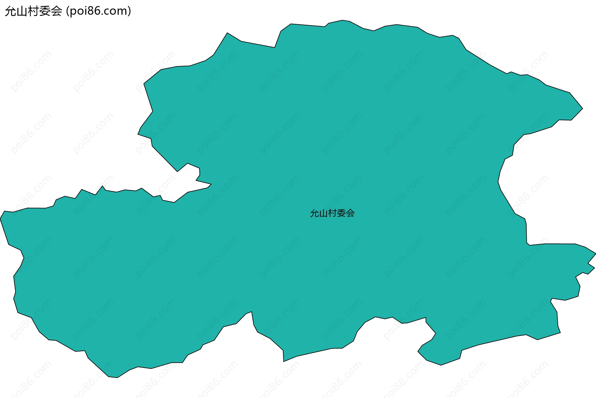 允山村委会边界地图