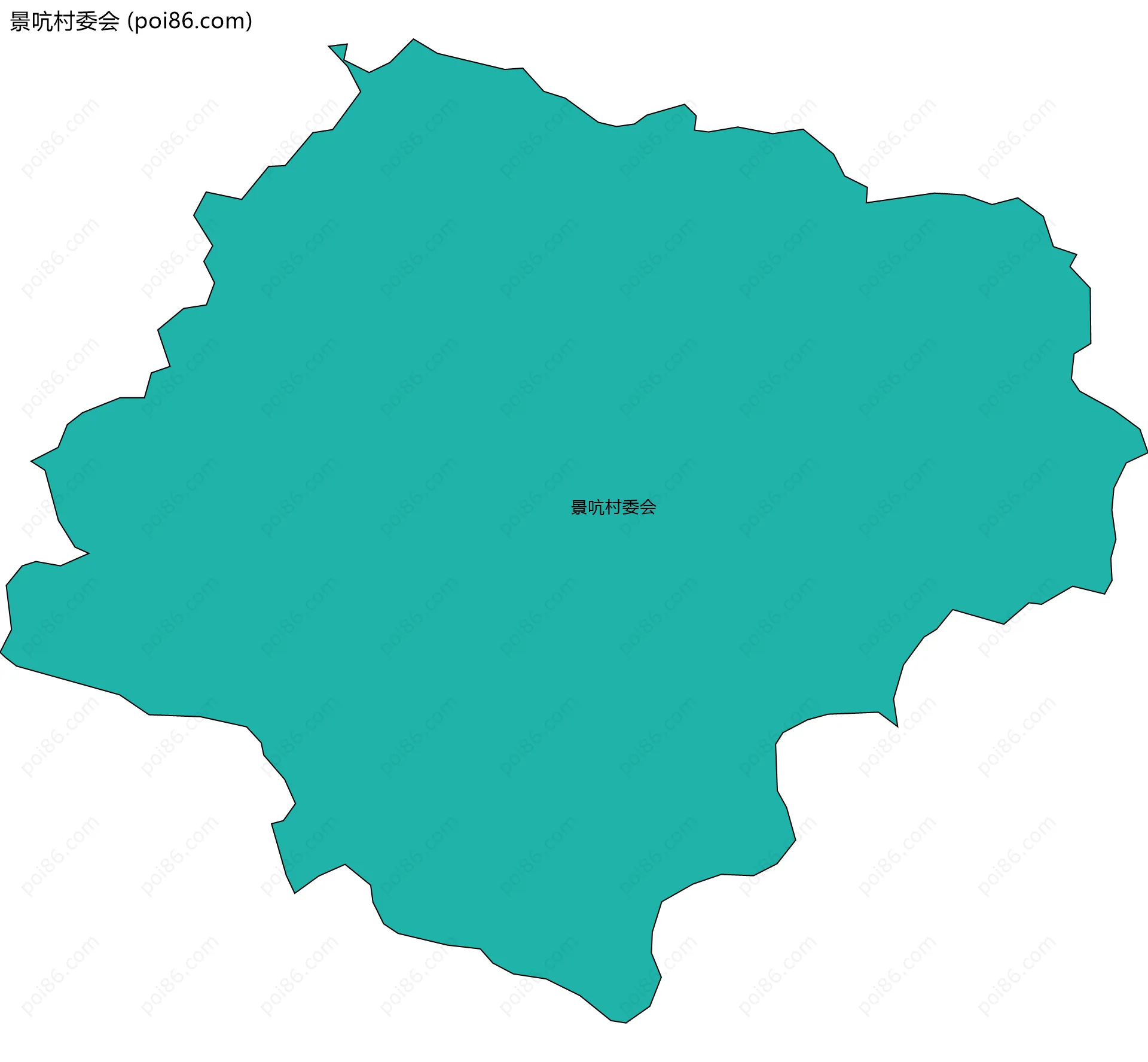 景吭村委会边界地图