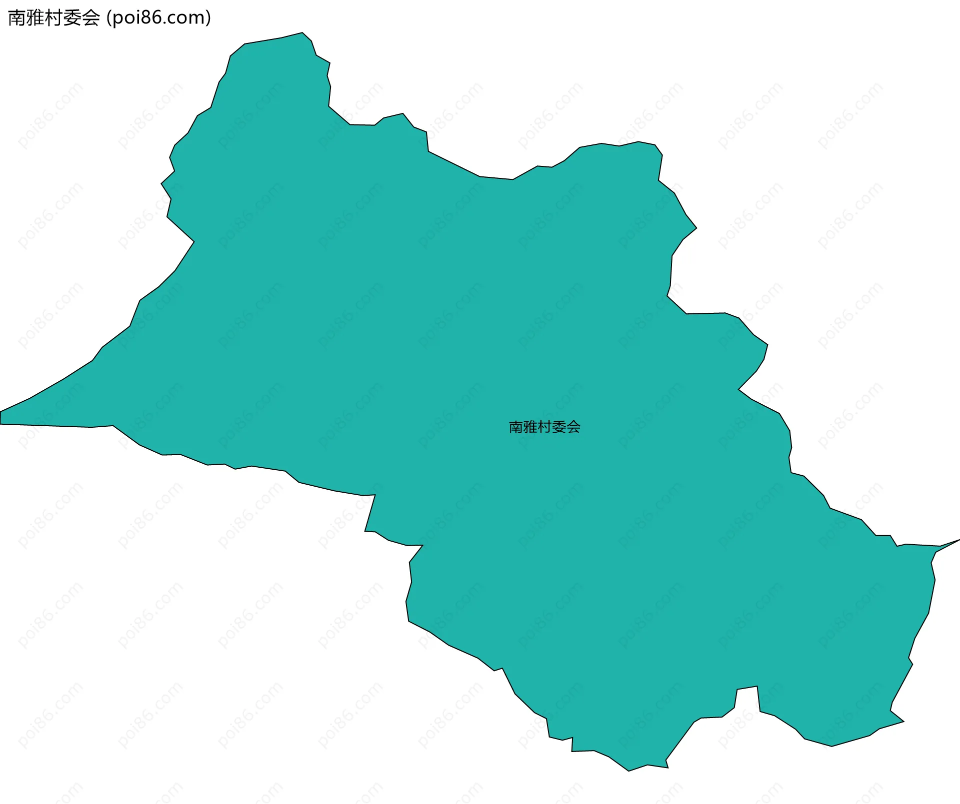 南雅村委会边界地图