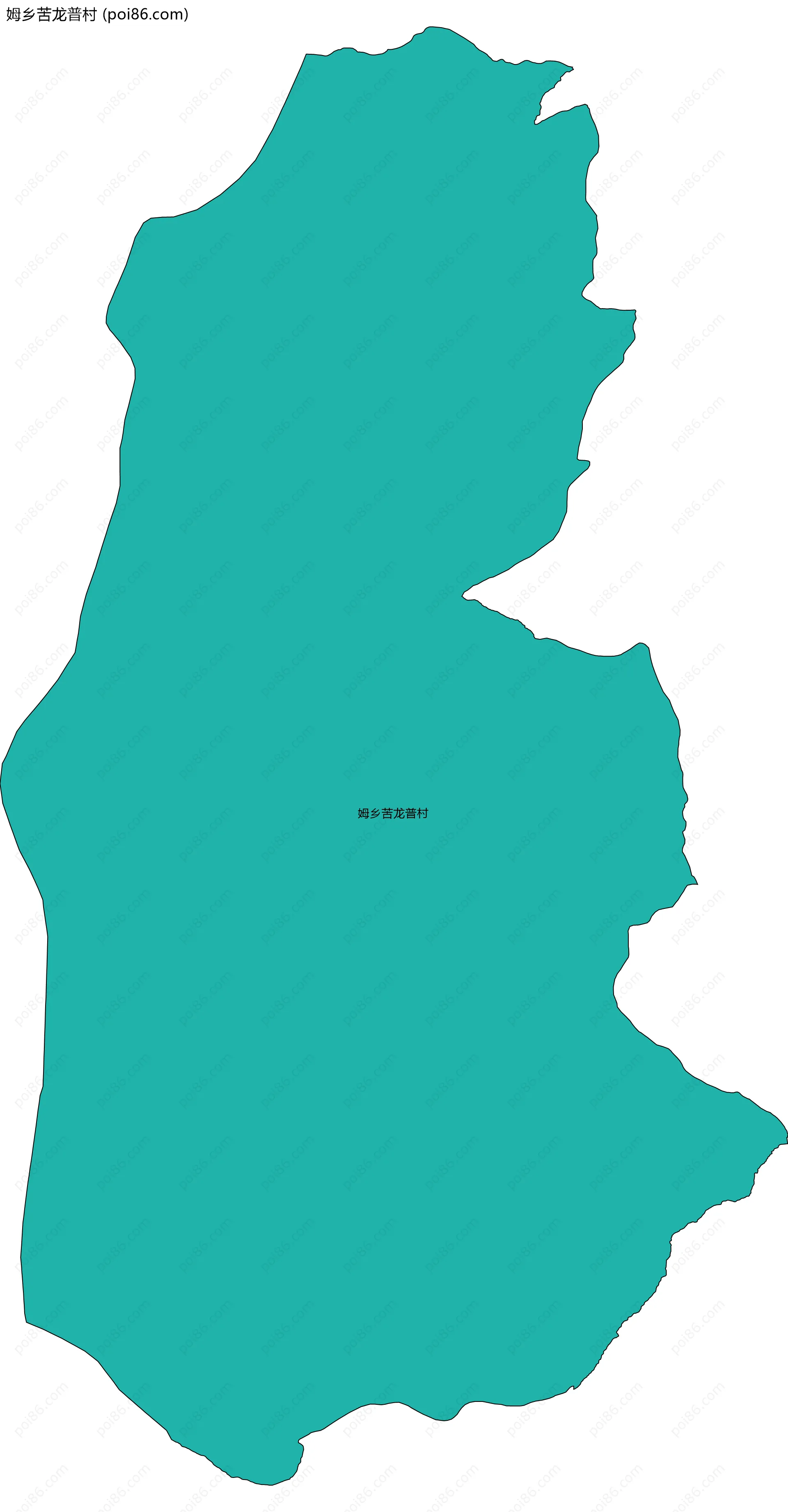 姆乡苦龙普村边界地图