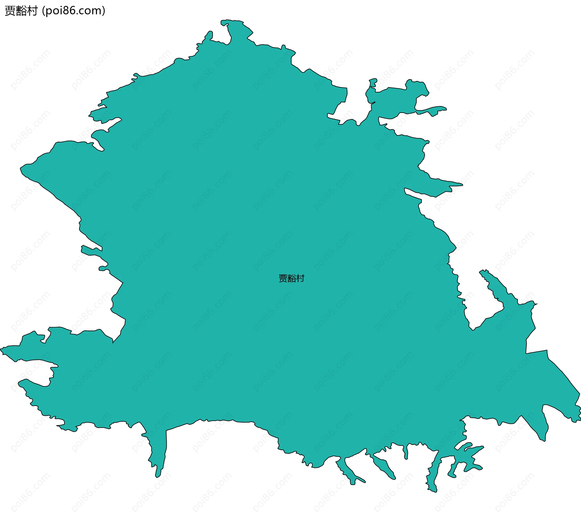 贾豁村边界地图