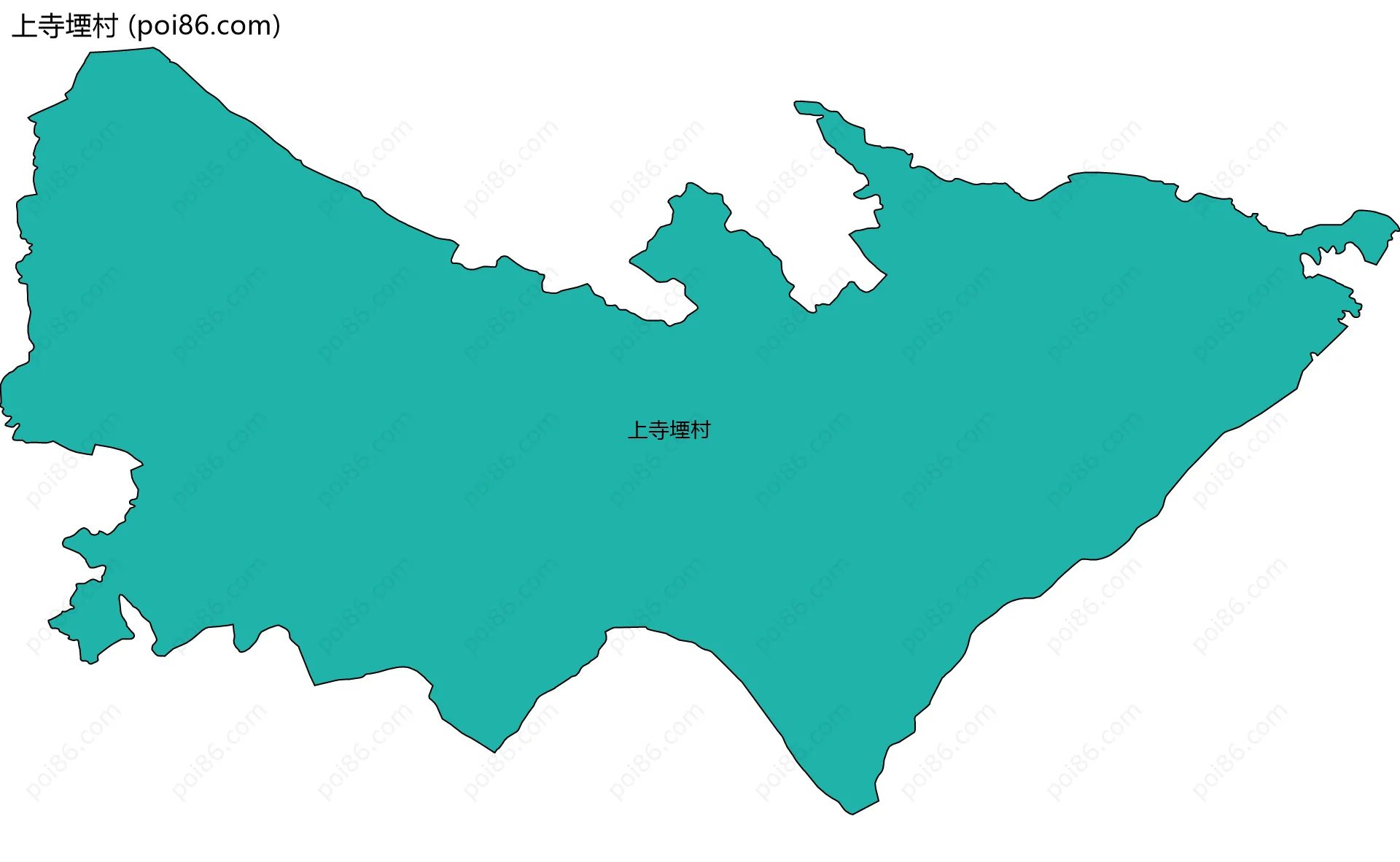 上寺堙村边界地图