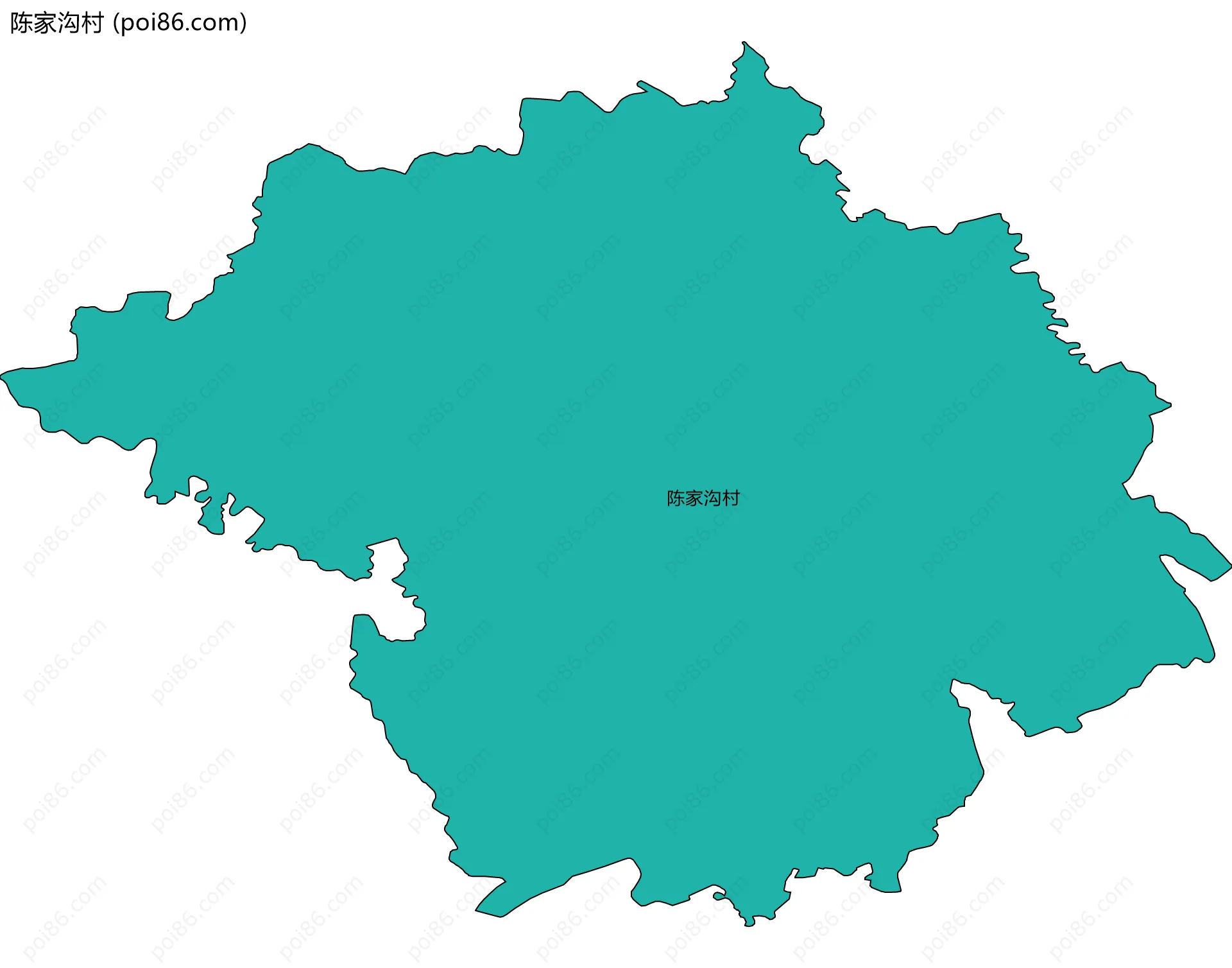 陈家沟村边界地图