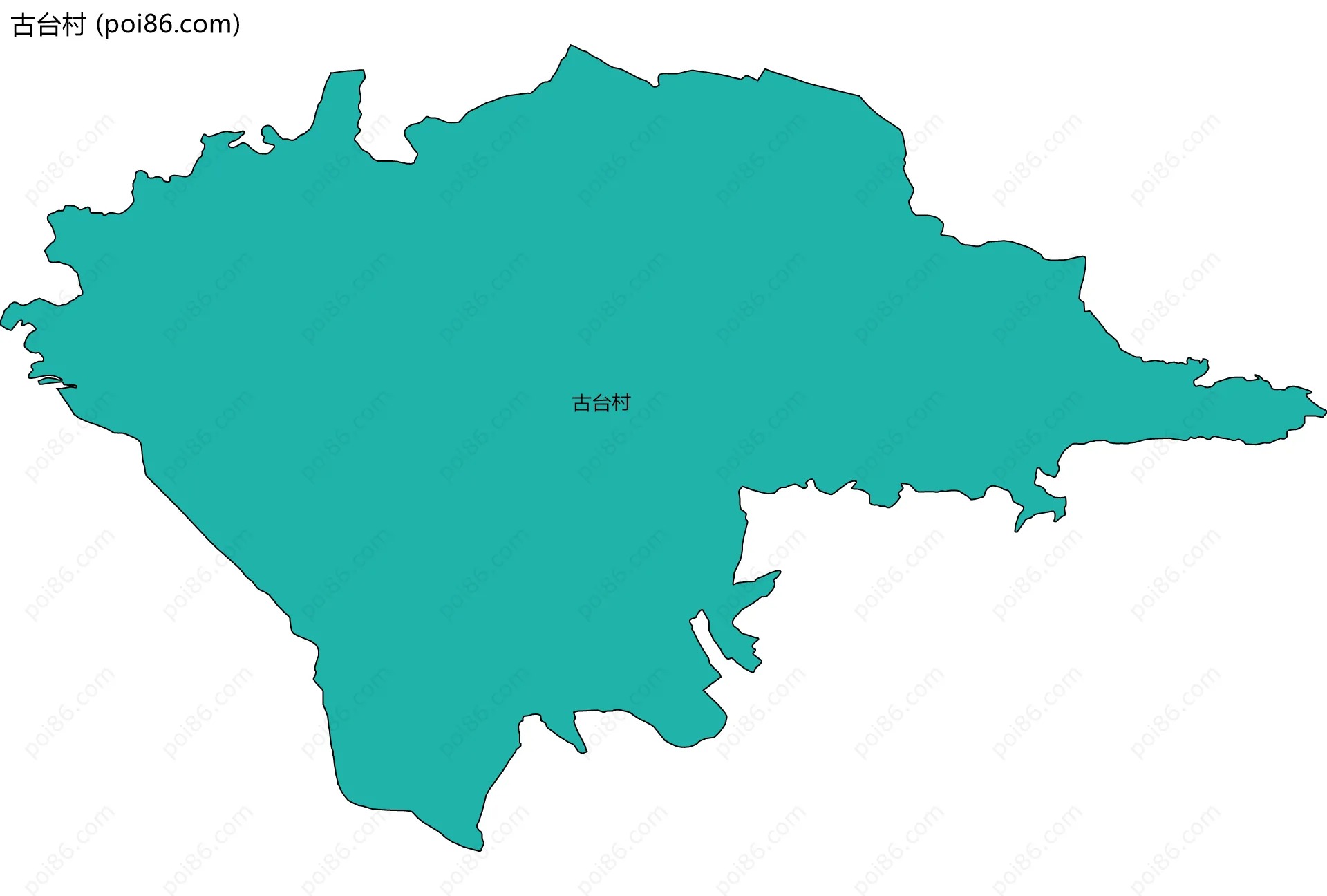 古台村边界地图