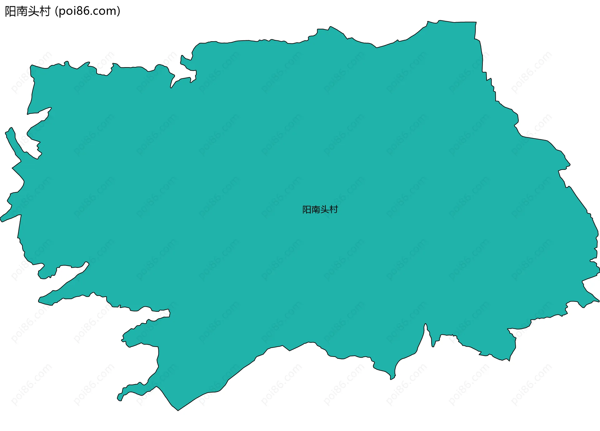 阳南头村边界地图