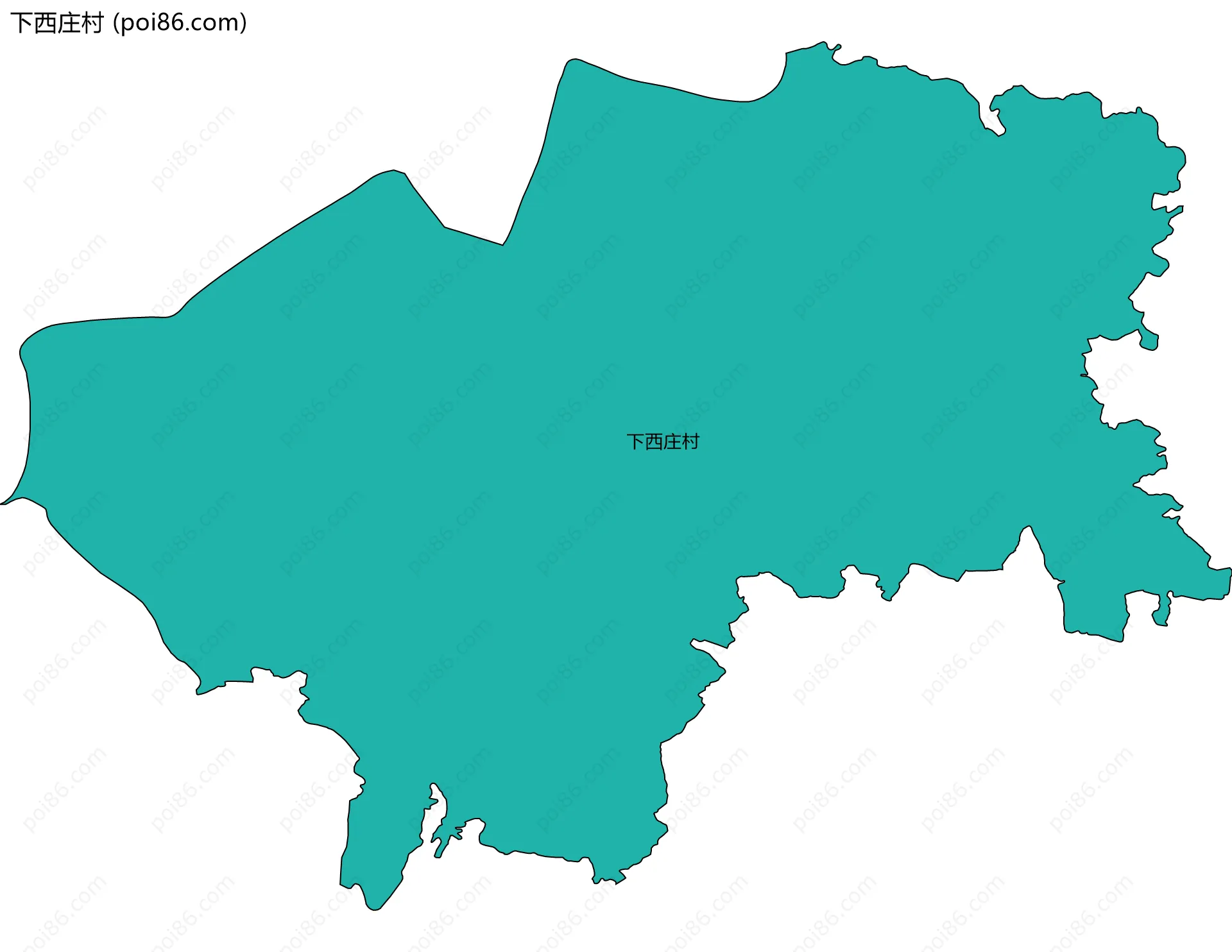 下西庄村边界地图