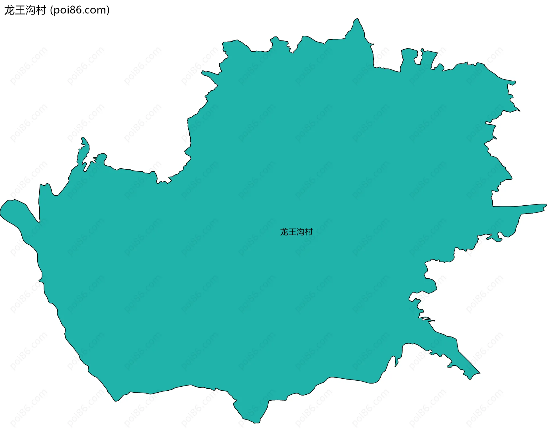 龙王沟村边界地图